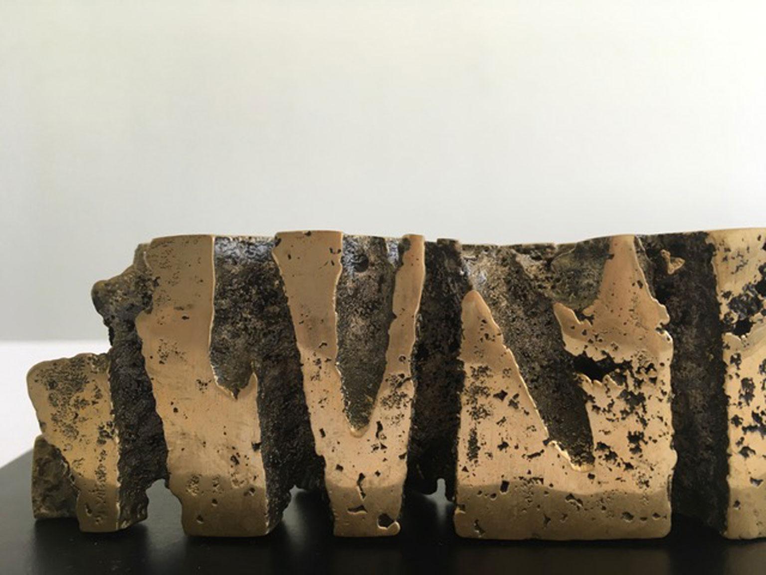 Italy 1980 Abstract Multiple Bronze Cheese Shape Forma Formaggio For Sale 11