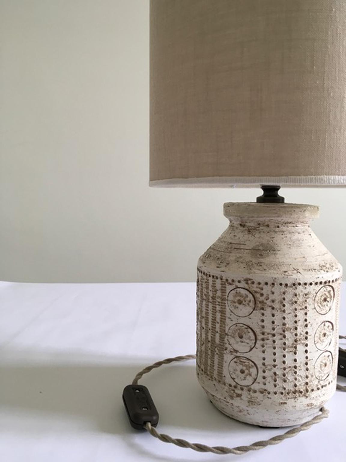 Mid-20th Century 1960 Italy Mid-Century Ceramic Table Lamp