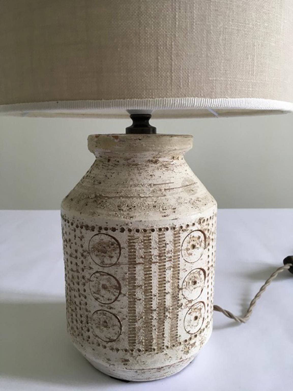1960 Italy Mid-Century Ceramic Table Lamp 1
