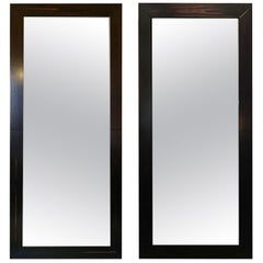 Italien Minimalistisches Design  Paar von  Holzboden Wandspiegel