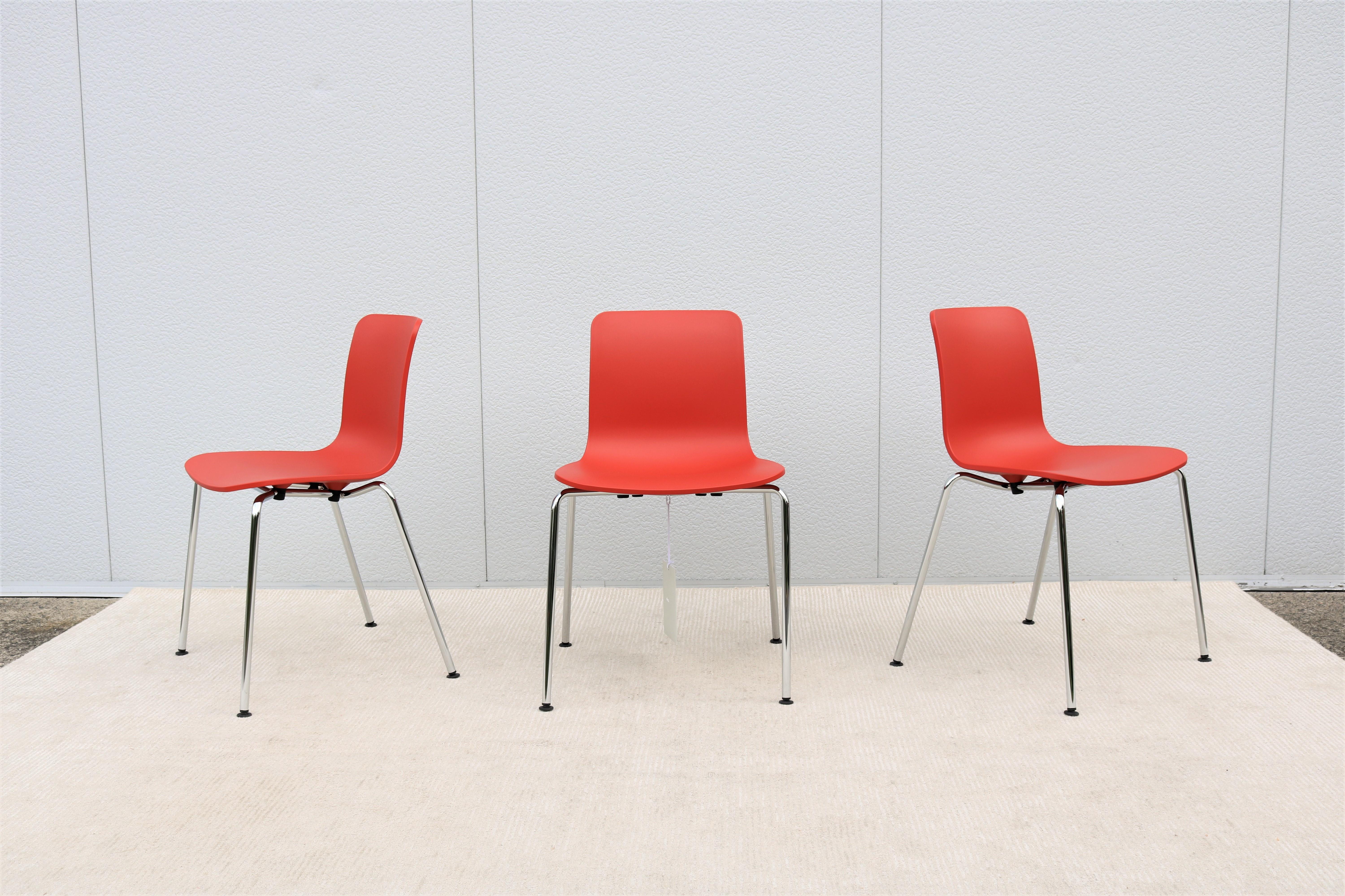 Italien Modern Jasper Morrison für Vitra HAL Tube Stackable Dining Chairs 3er-Set im Zustand „Neu“ im Angebot in Secaucus, NJ