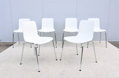 Italy Modern Jasper Morrison for Vitra HAL Tube Stackable Dining Chairs Set of 6