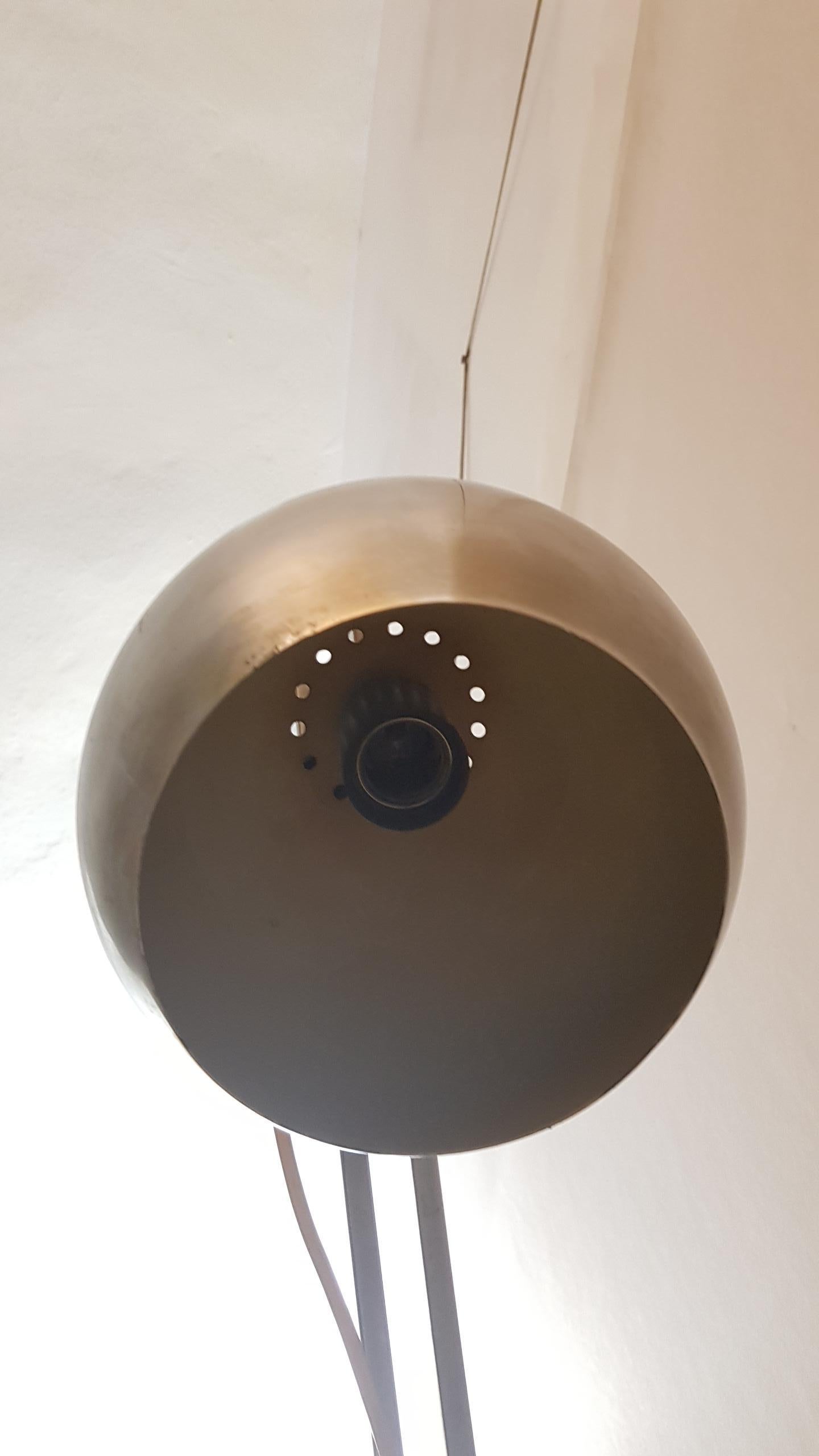 Italy Modern Steel Metal Lamp, 1970s In Good Condition In Mondovì cn, Italia