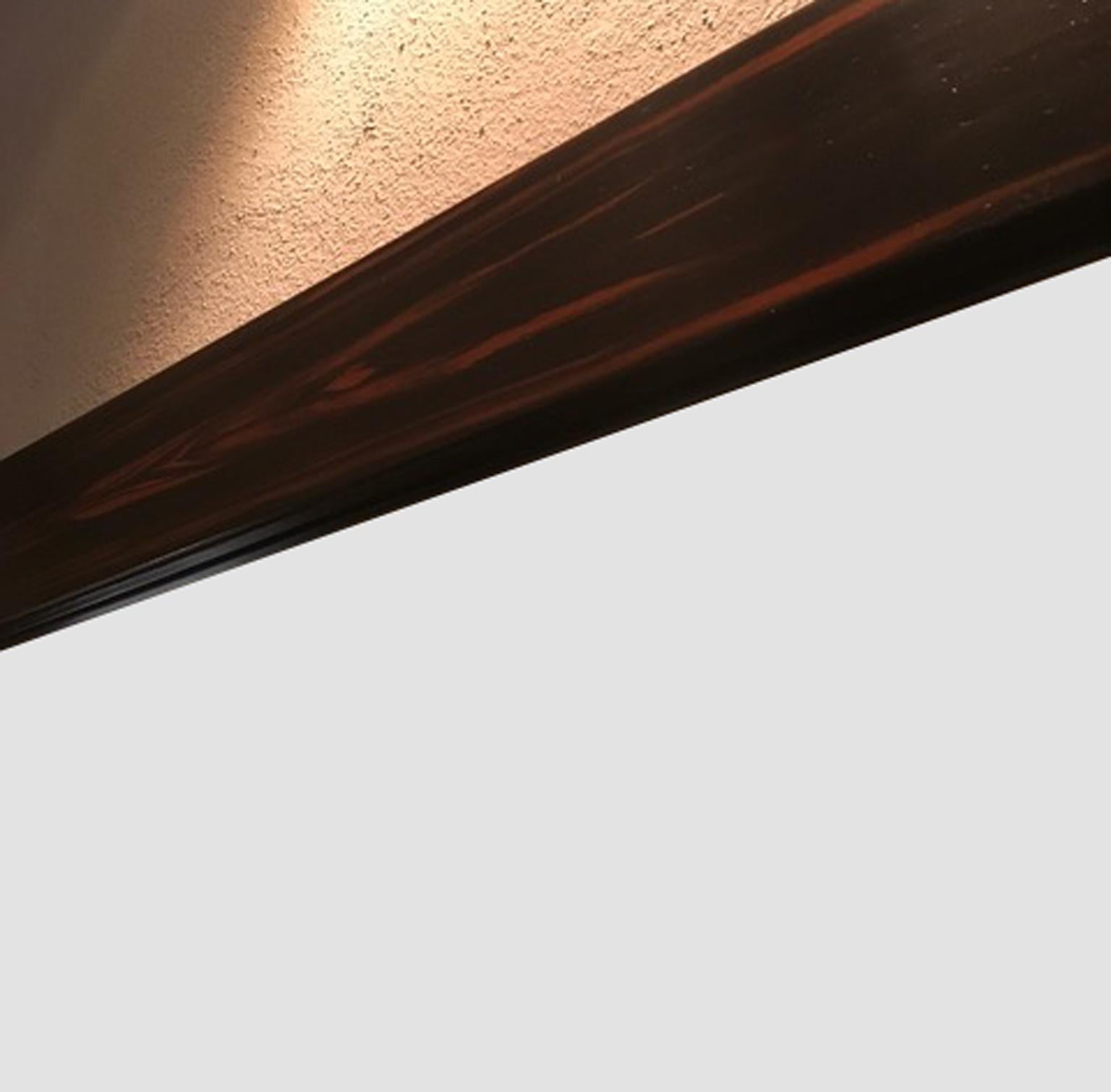 Italie - Design minimaliste  Paire de  Miroirs muraux de plancher en bois en vente 5