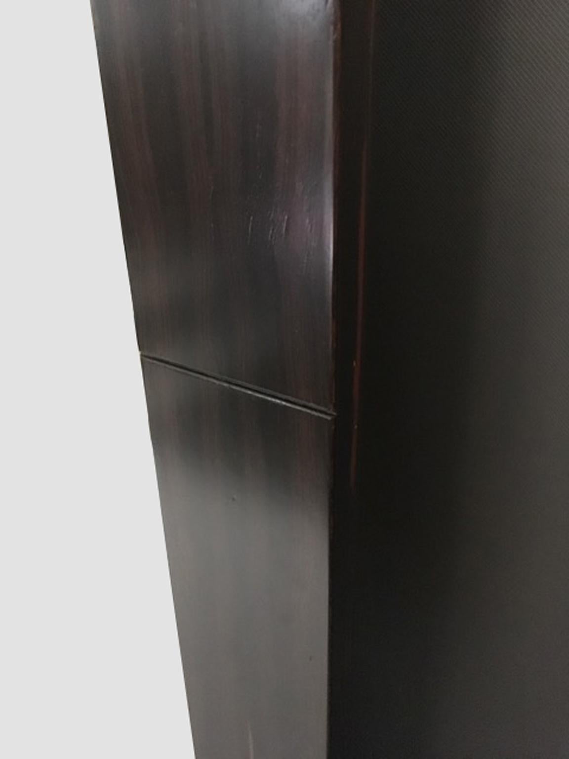 Italie - Design minimaliste  Paire de  Miroirs muraux de plancher en bois en vente 8
