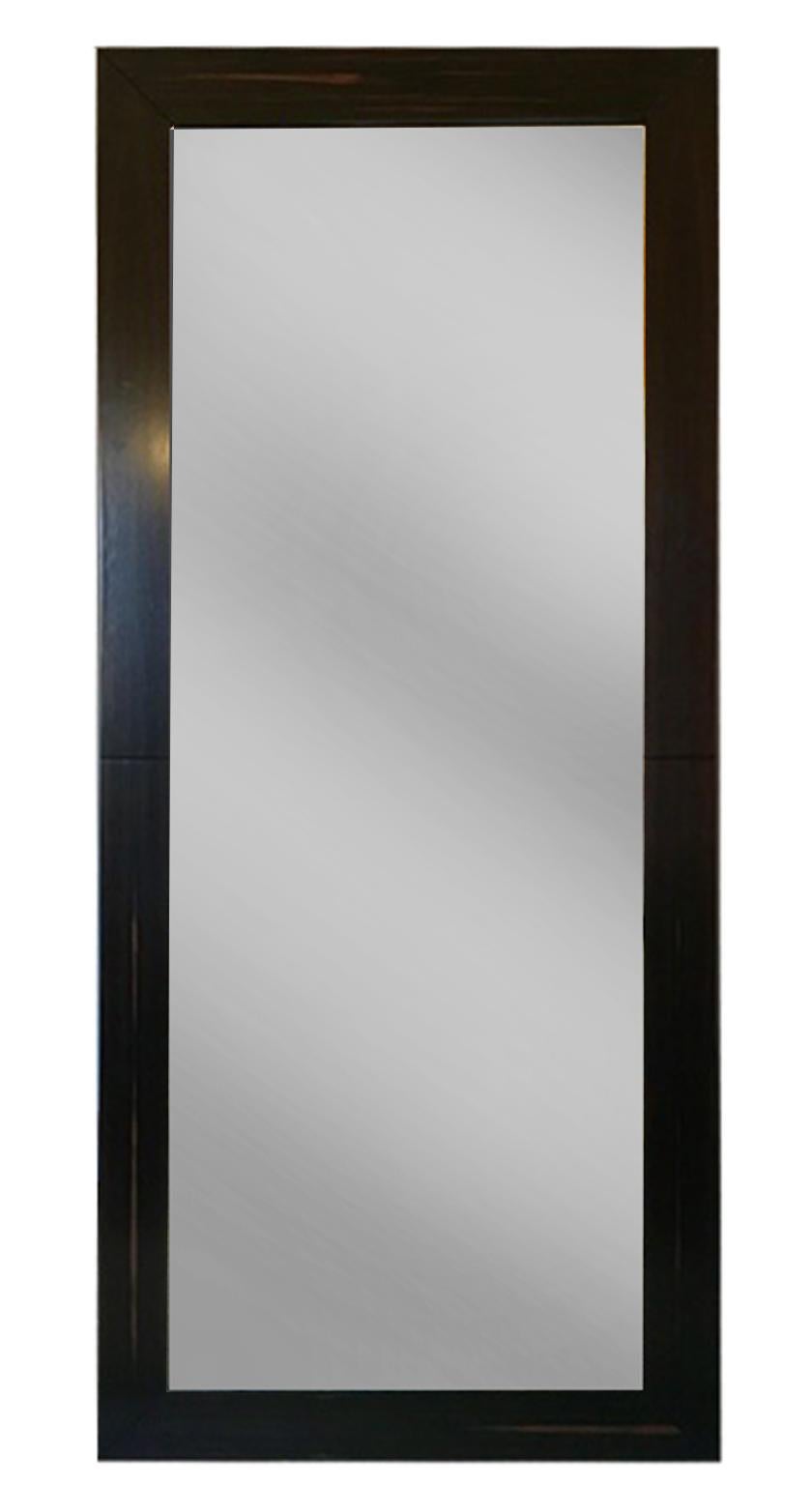 Italie - Design minimaliste  Paire de  Miroirs muraux de plancher en bois en vente 10