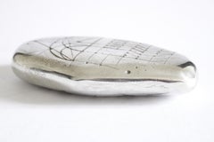 Sculpture abstraite italienne post-moderne en étain Walter Valentini