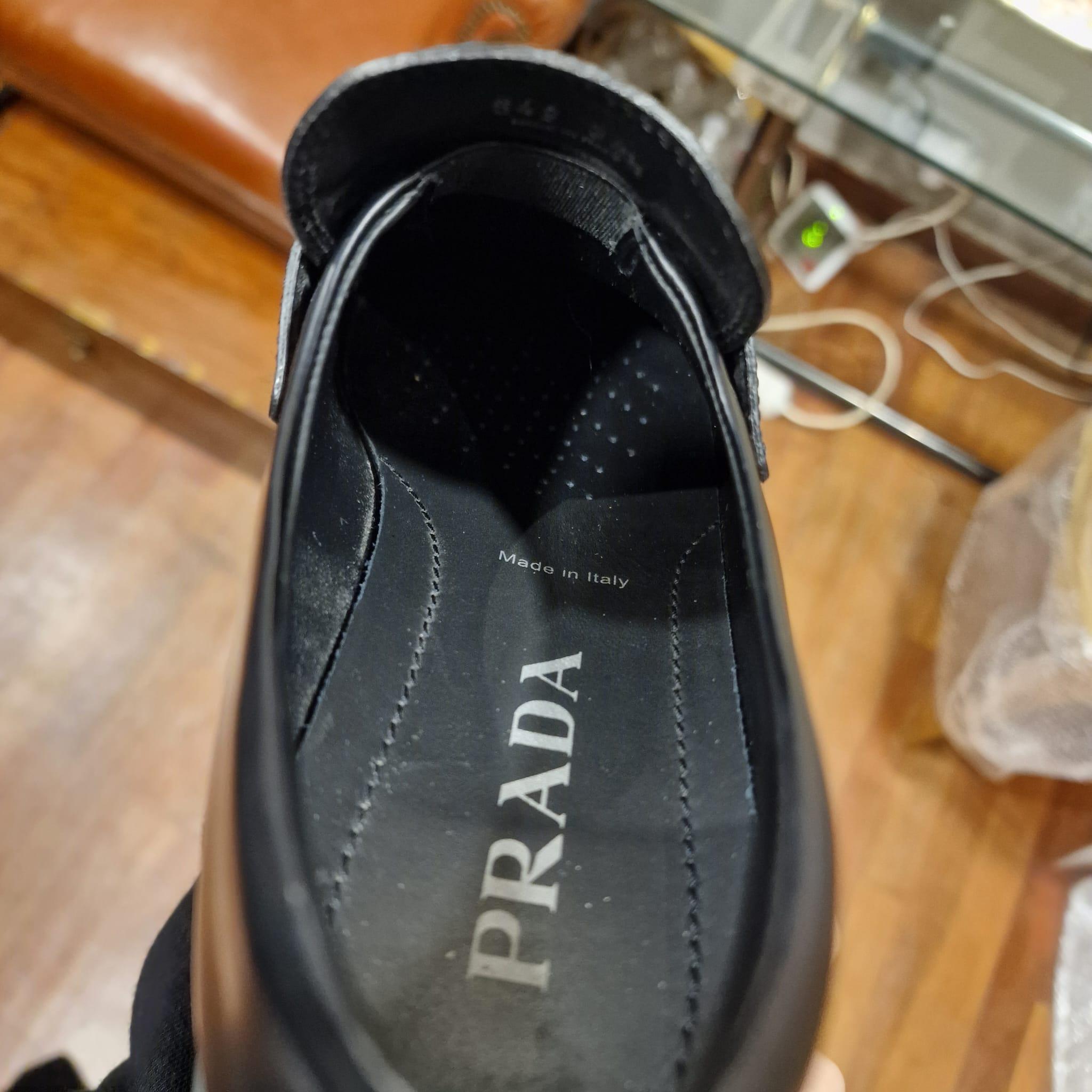 Italy Prada Black Loafers, sport shoes 12