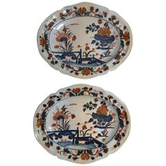 Italy Richard Ginori Mid-18th Century Pair of Porcelain Trays or Serving Dishes