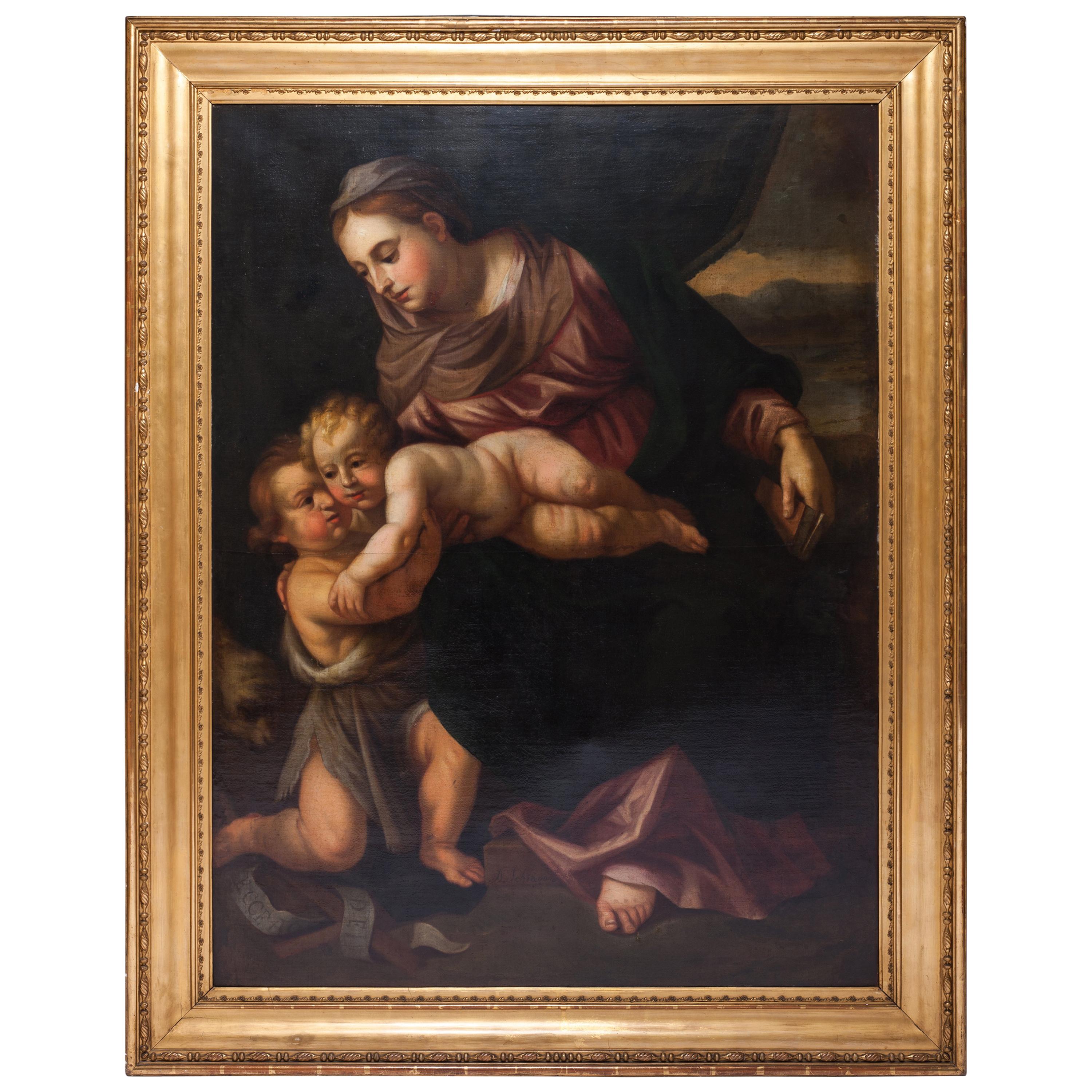 Italy School Painting Attributed to Andrea Schiavone For Sale