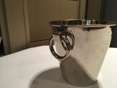 Italian Silver Plated Ice Bucket with Rings