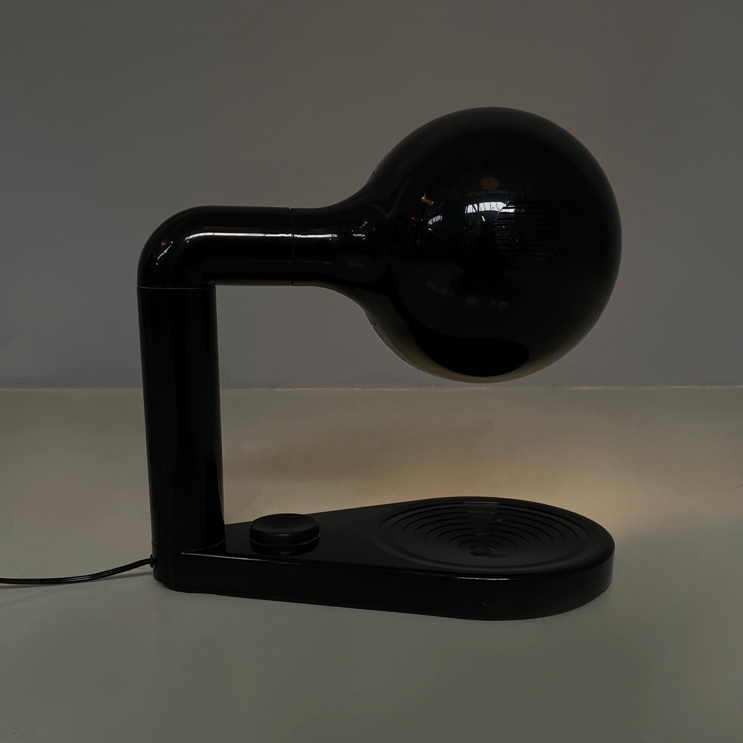 Plastic Italy space age Adjustable table lamp Drive Adalberto Dal Lago Bieffeplast 1970s For Sale