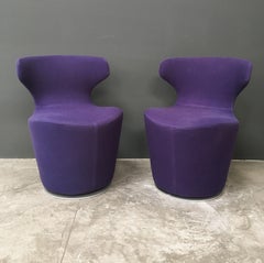 Italy Violet Fabric Set of 2 Armchairs by B&B Italia, 2020