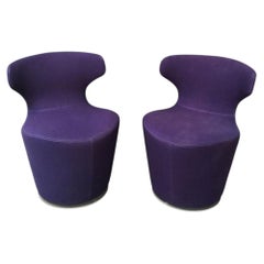 Italy Violet Fabric Set of 2 Armchairs by B&B Italia, 2020