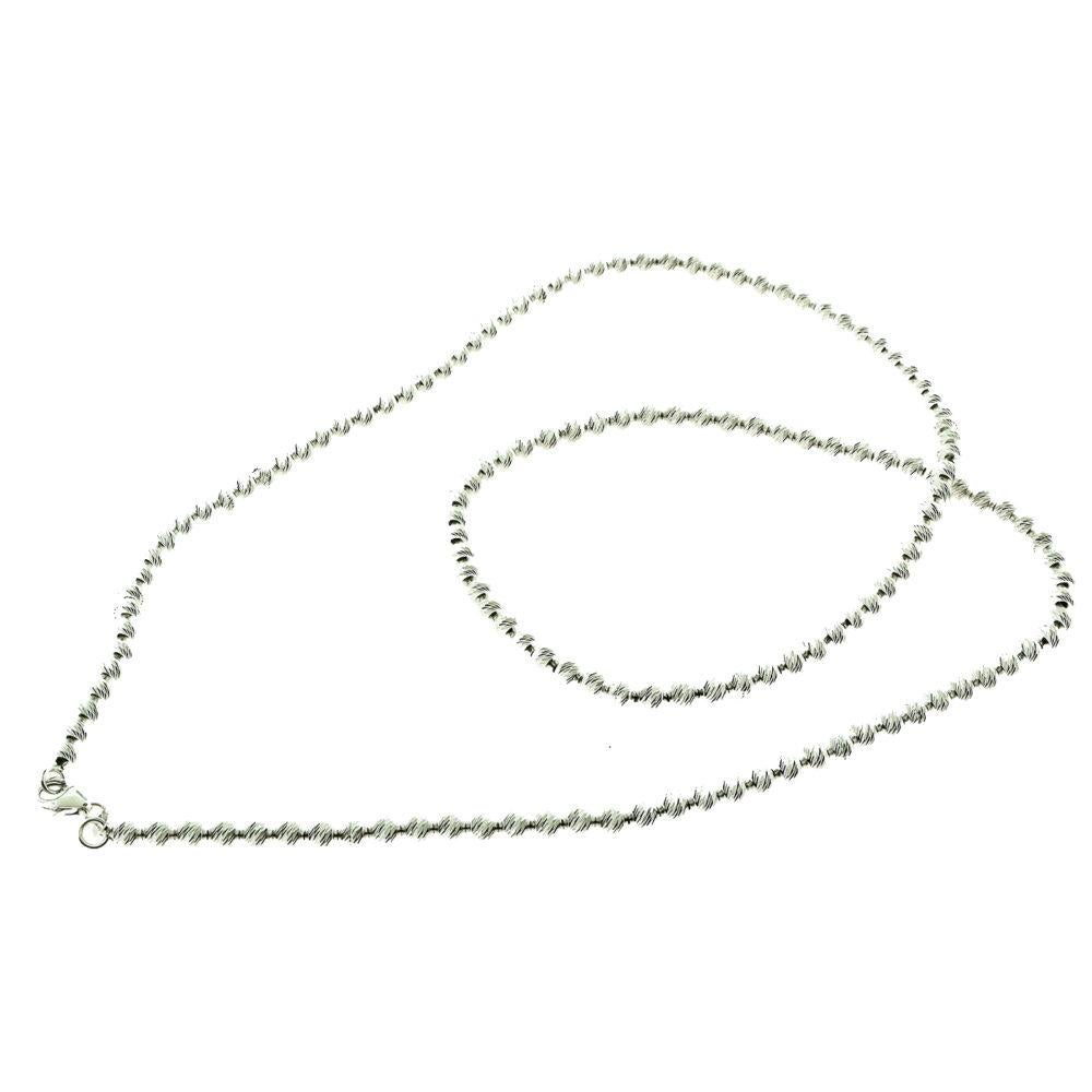 Brilliance Jewels, Miami
Questions? Call Us Anytime!
786,482,8100

Style: Bead Ball Chain Necklace

Metal: White Gold

Metal Purity: 14k

Total Item Weight (grams): 15.6

Necklace Length: 21.5 inches

Necklace Width: 2.89 mm

Hallmark: 585 14k