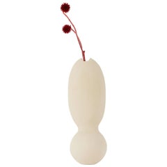 Vase simple blanc Itera par Ia Kutateladze