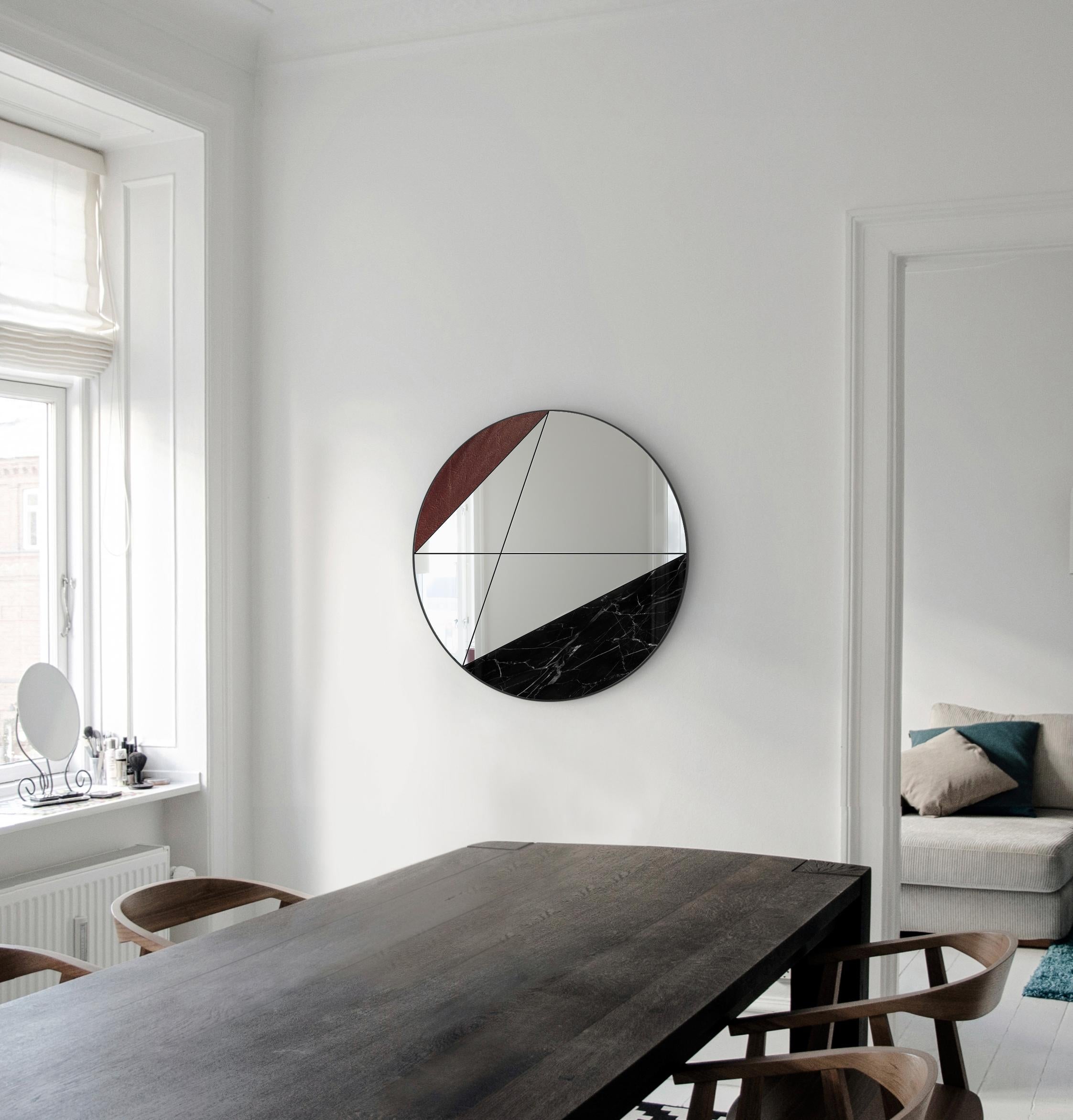 Postmoderne Itinera Clepsydra II 120 Miroir mural par Atlas Project en vente