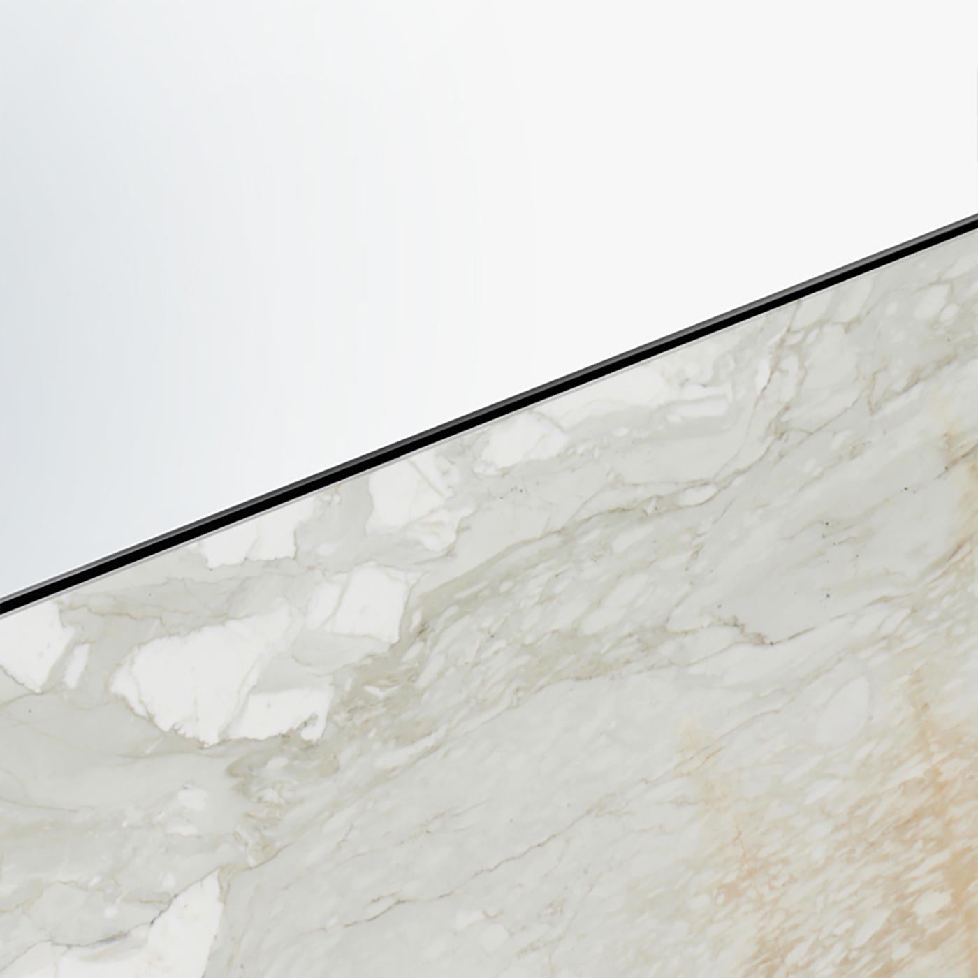 Brushed Itinera Eclipsis I 80 Wall Mirror by Atlas Project For Sale
