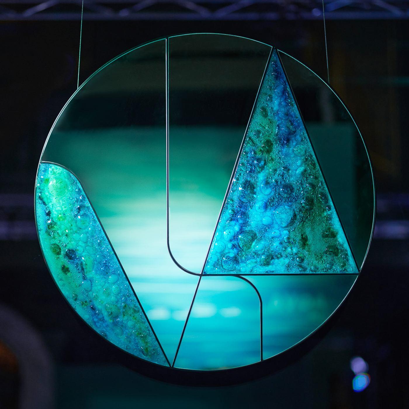italien Miroir mural Itinera Insula Aqvamater II 90 par Atlas Project en vente