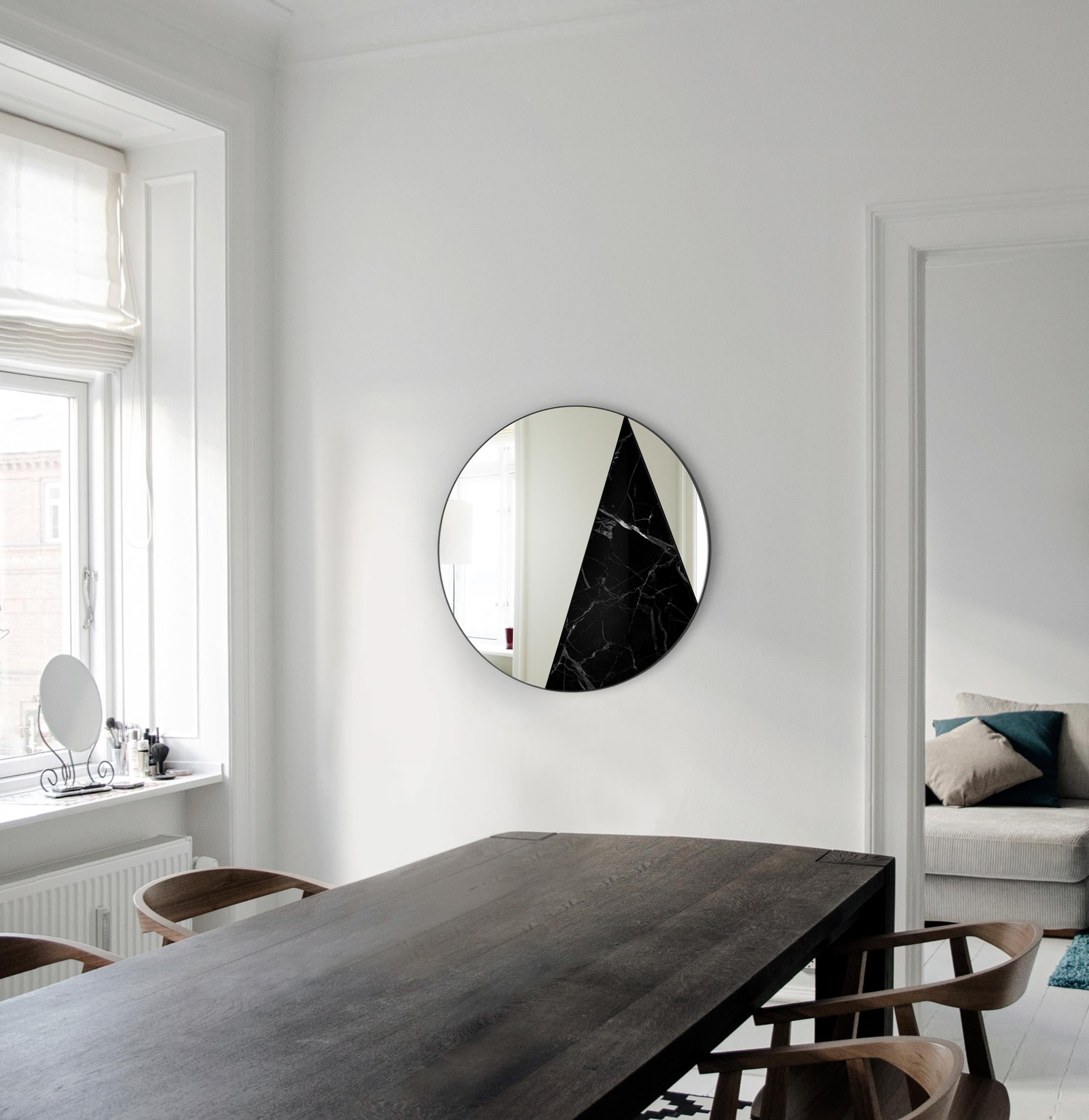 Post-Modern Itinera Res II 80 Wall Mirror by Atlas Project For Sale