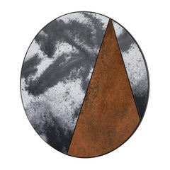 Itinera Res Lunare IV 80 Wall Mirror by Atlasproject Corten Steel