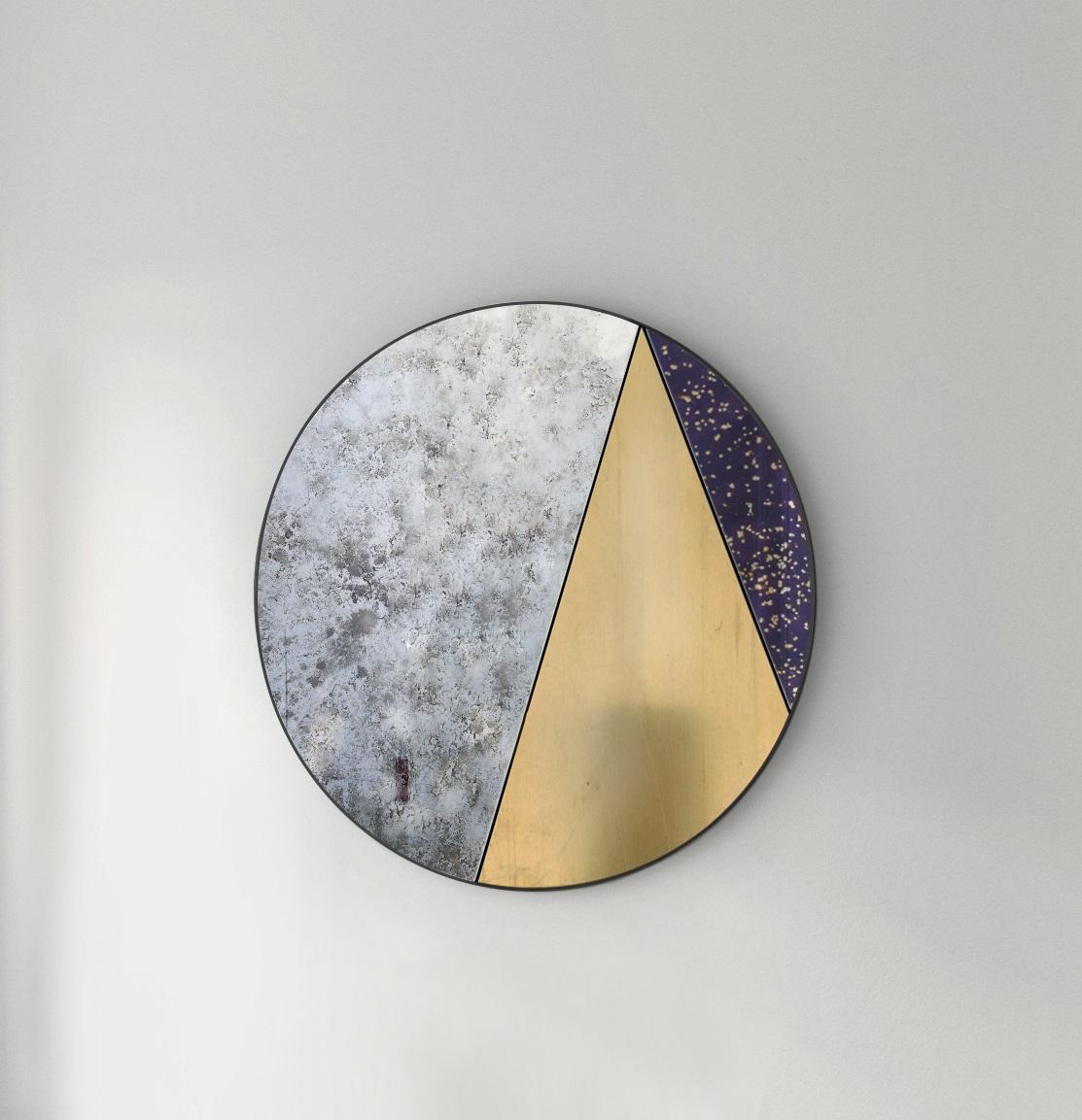 Itinera Res Venere 120 Wall Mirror by Atlas Project
Dimensions: D 3/5 x Ø 120 cm. 
Materials: Black powder painted iron, brushed brass, mirror, and wood.

Available in different finishes and sizes. Please contact us.

ITINERA
The material fills the