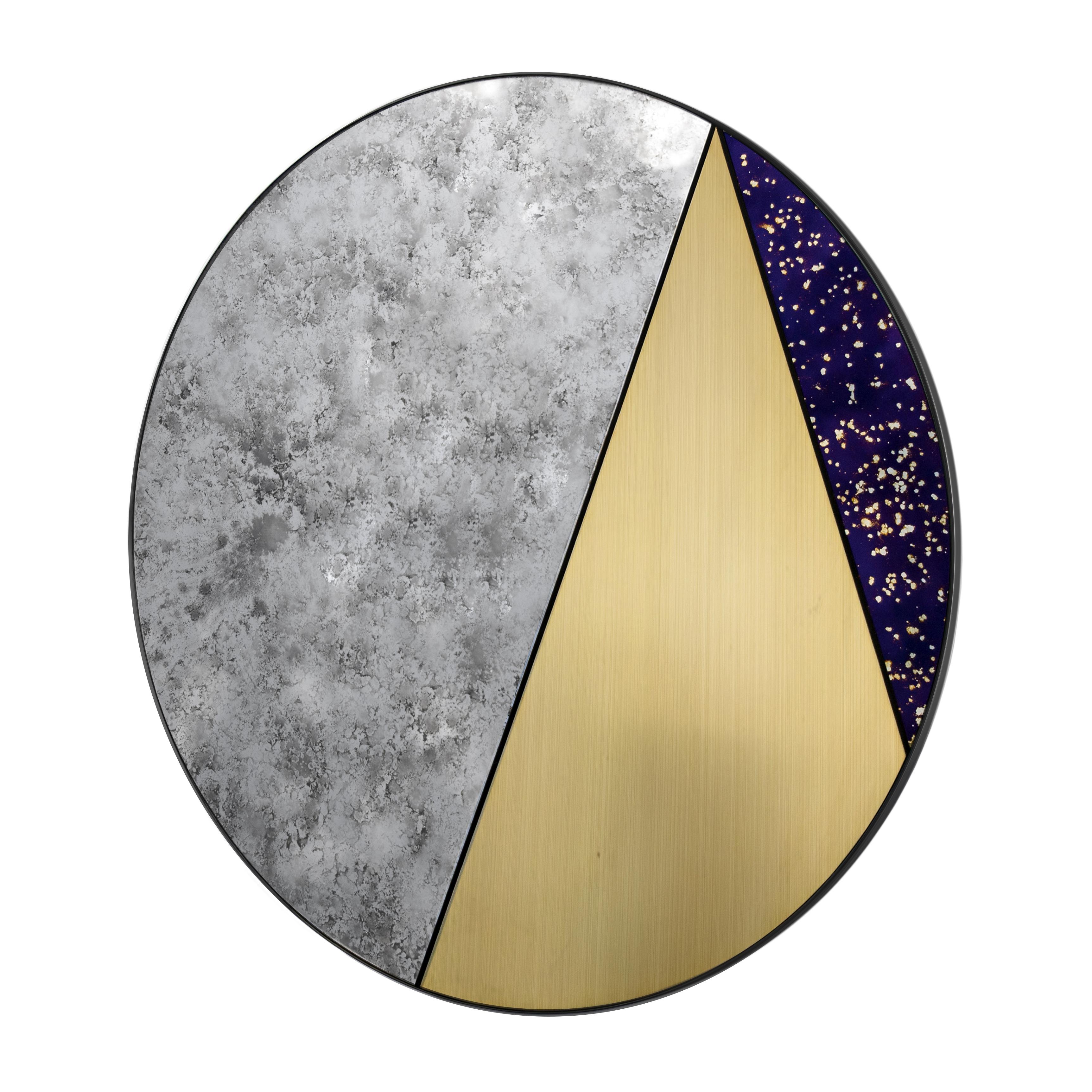 Brushed Itinera Res Venere 120 Wall Mirror by Atlas Project For Sale