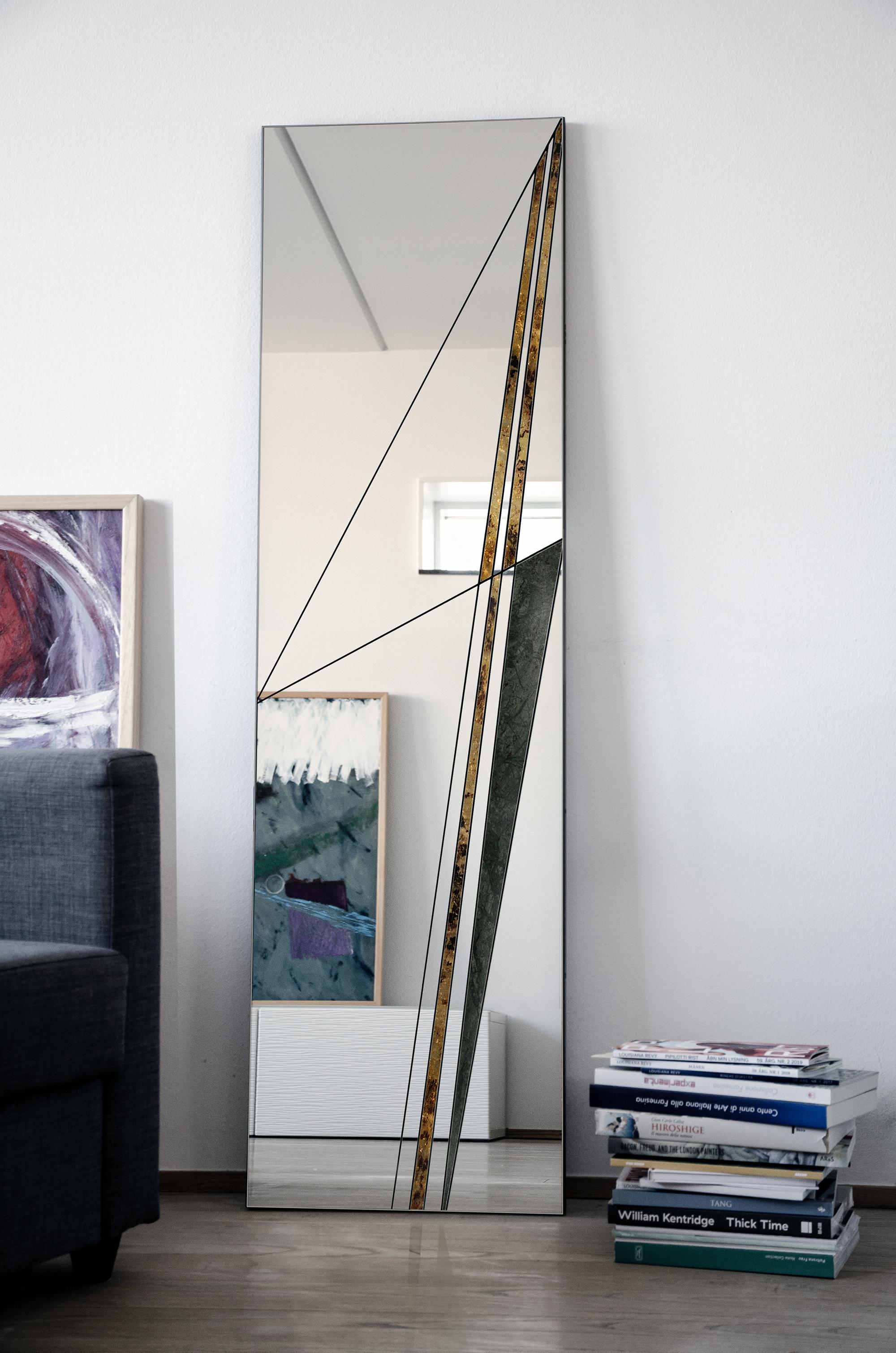 Post-Modern Itinera Via III Standing Mirror by Atlas Project For Sale