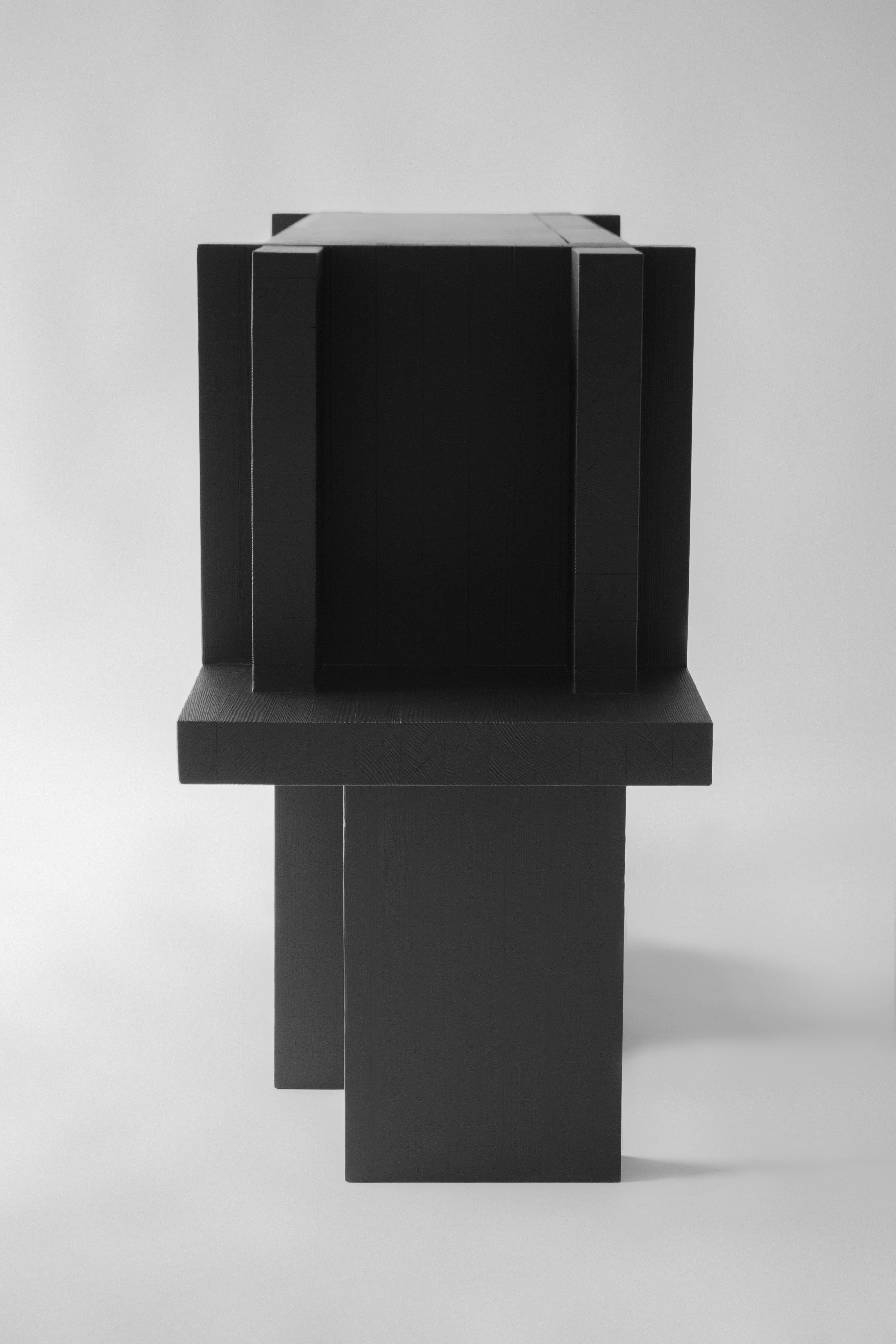 ITOORABA Sculpted Sideboard in Wood by Sizar Alexis For Sale 4