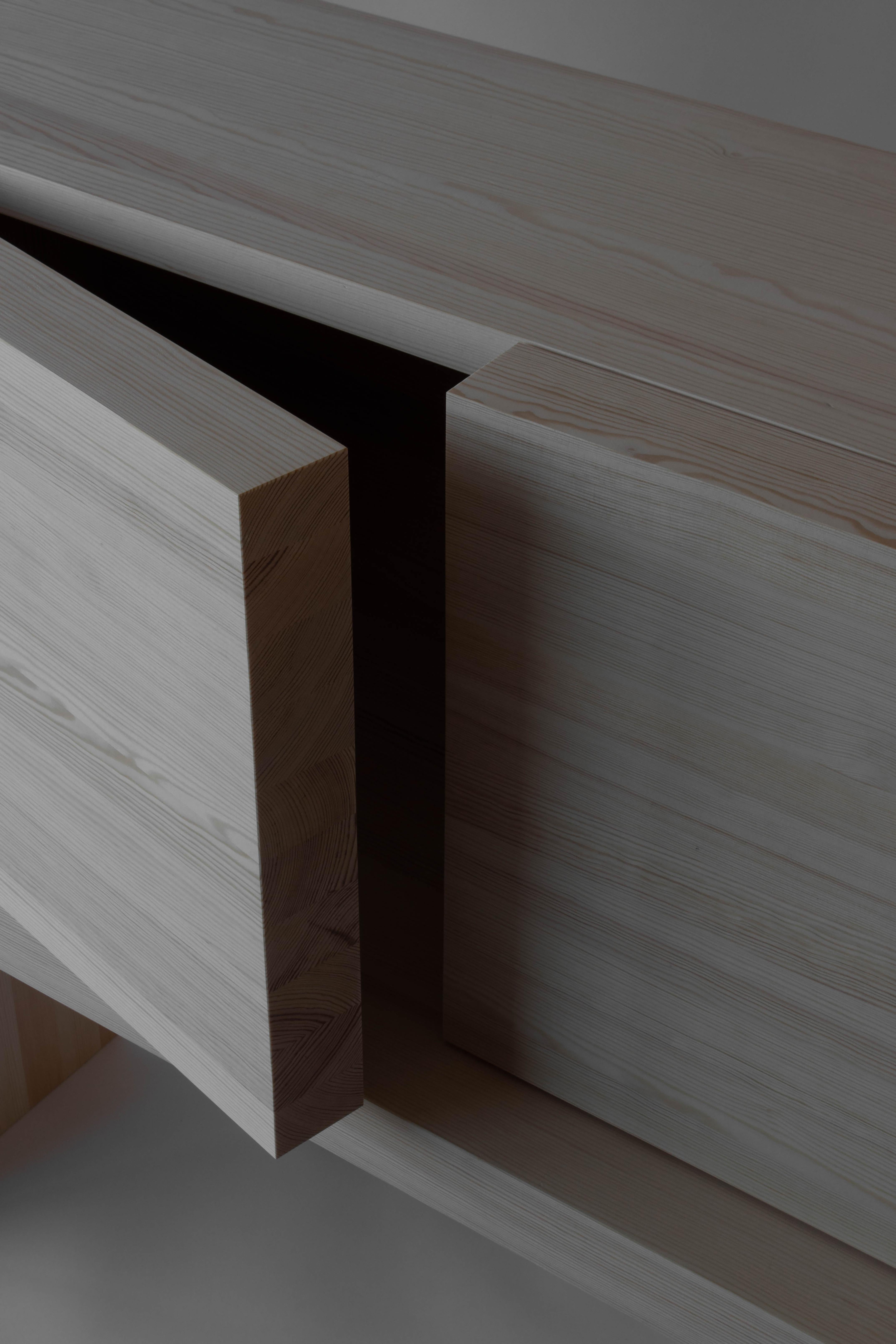 ITOORABA Sculpted Sideboard in Wood by Sizar Alexis In New Condition For Sale In Geneve, CH