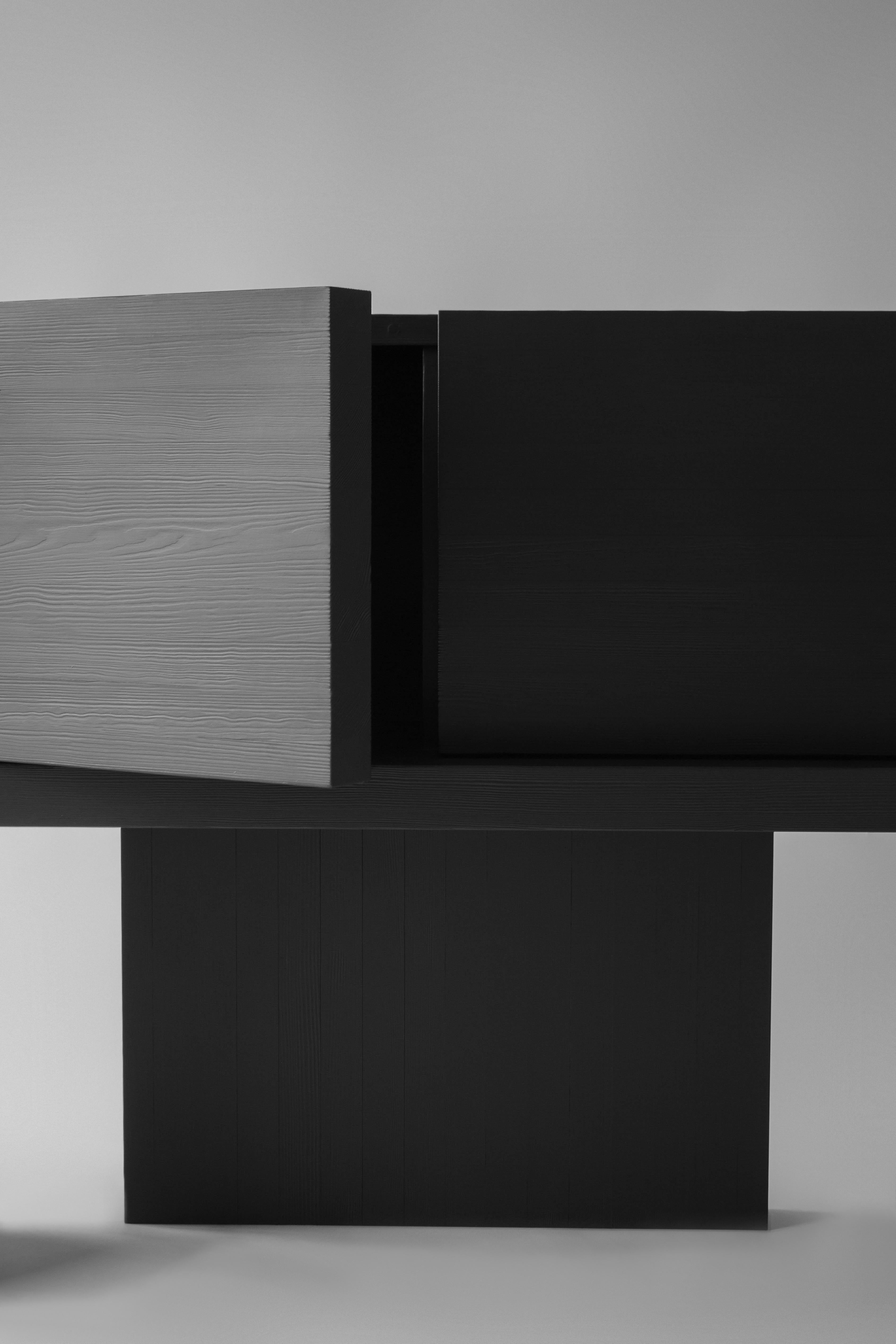 ITOORABA Sculpted Sideboard in Wood by Sizar Alexis For Sale 1
