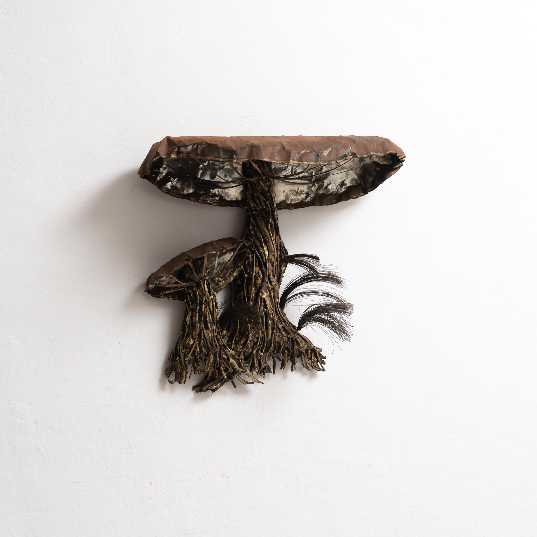 Mid-Century Modern 'It's Fall Again' - Amazing Metallic Organic Wall Sculpture by Interlude For Sale