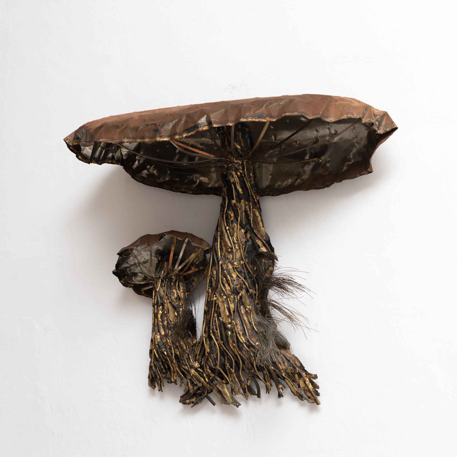 American 'It's Fall Again' - Amazing Metallic Organic Wall Sculpture by Interlude For Sale