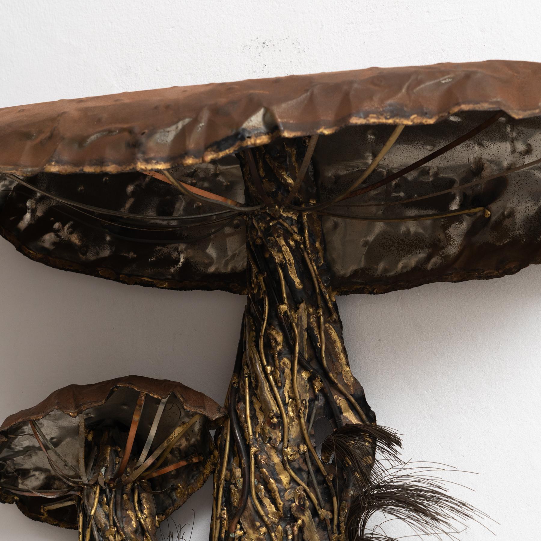 'It's Fall Again' - Amazing Metallic Organic Wall Sculpture by Interlude In Good Condition For Sale In Barcelona, ES