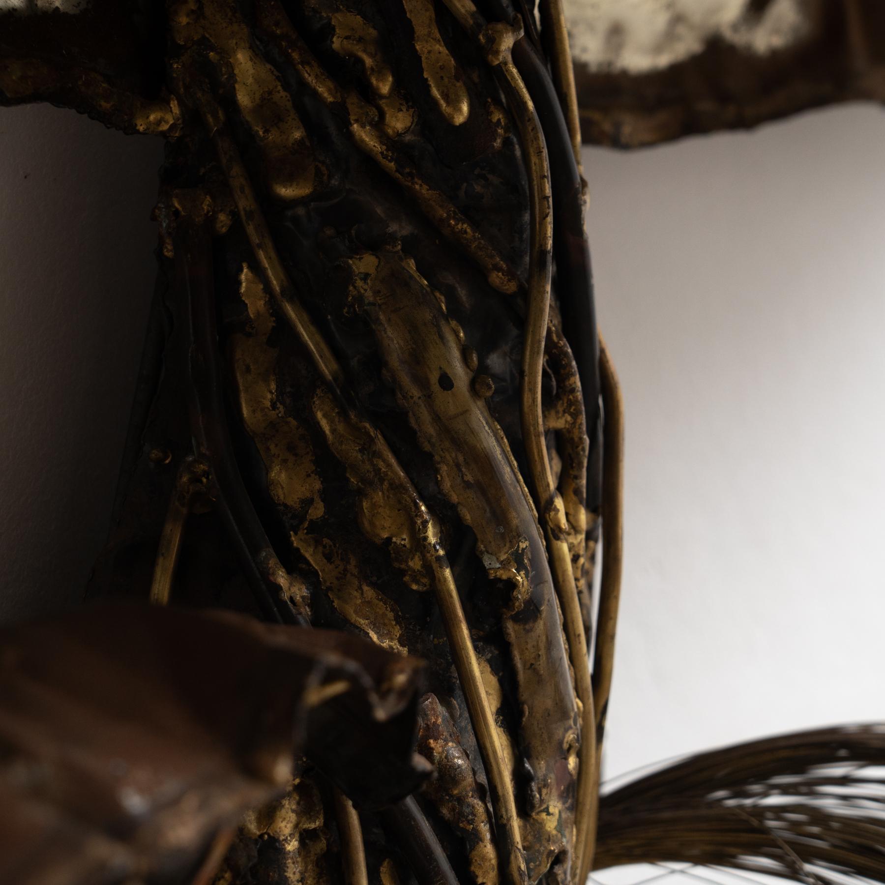 'It's Fall Again' - Amazing Metallic Organic Wall Sculpture by Interlude For Sale 2