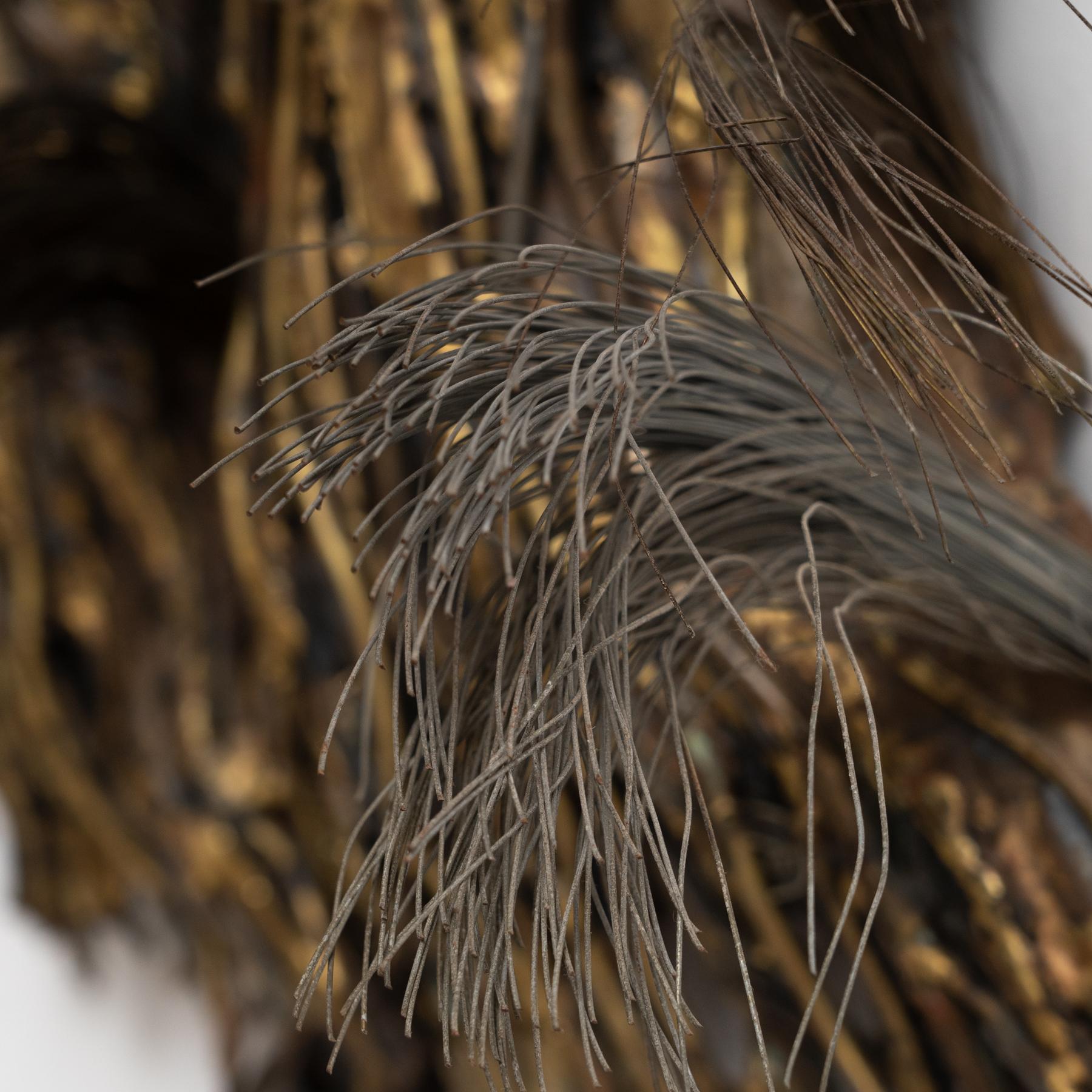 'It's Fall Again' - Amazing Metallic Organic Wall Sculpture by Interlude For Sale 3