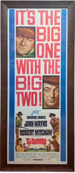 "It's the Big One With the Big Two! El Dorado" Vintage Movie Poster, 1966