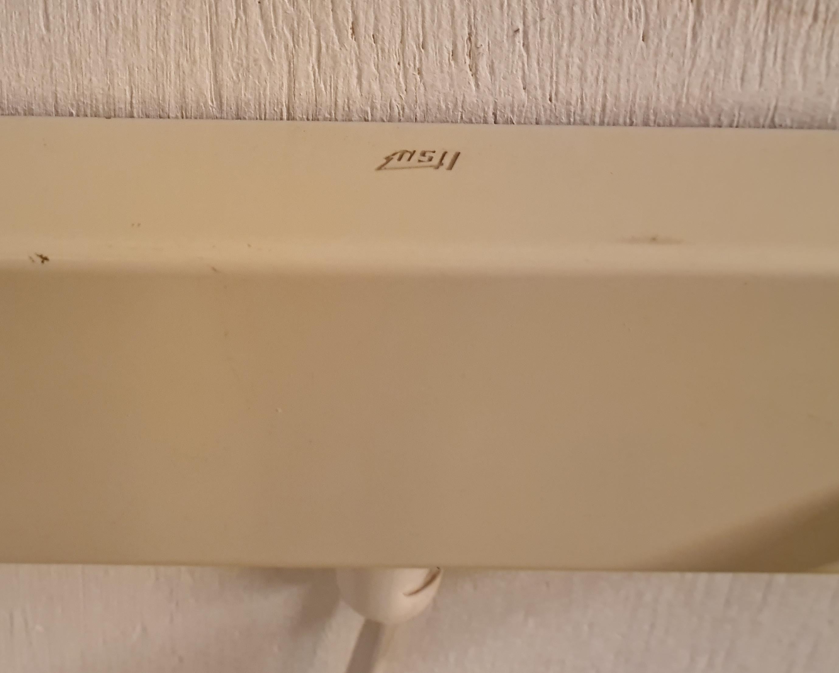 Itsu Adjustable Wall Lamp Model EY 56 in White Perforated Metal Finland 1950s For Sale 8