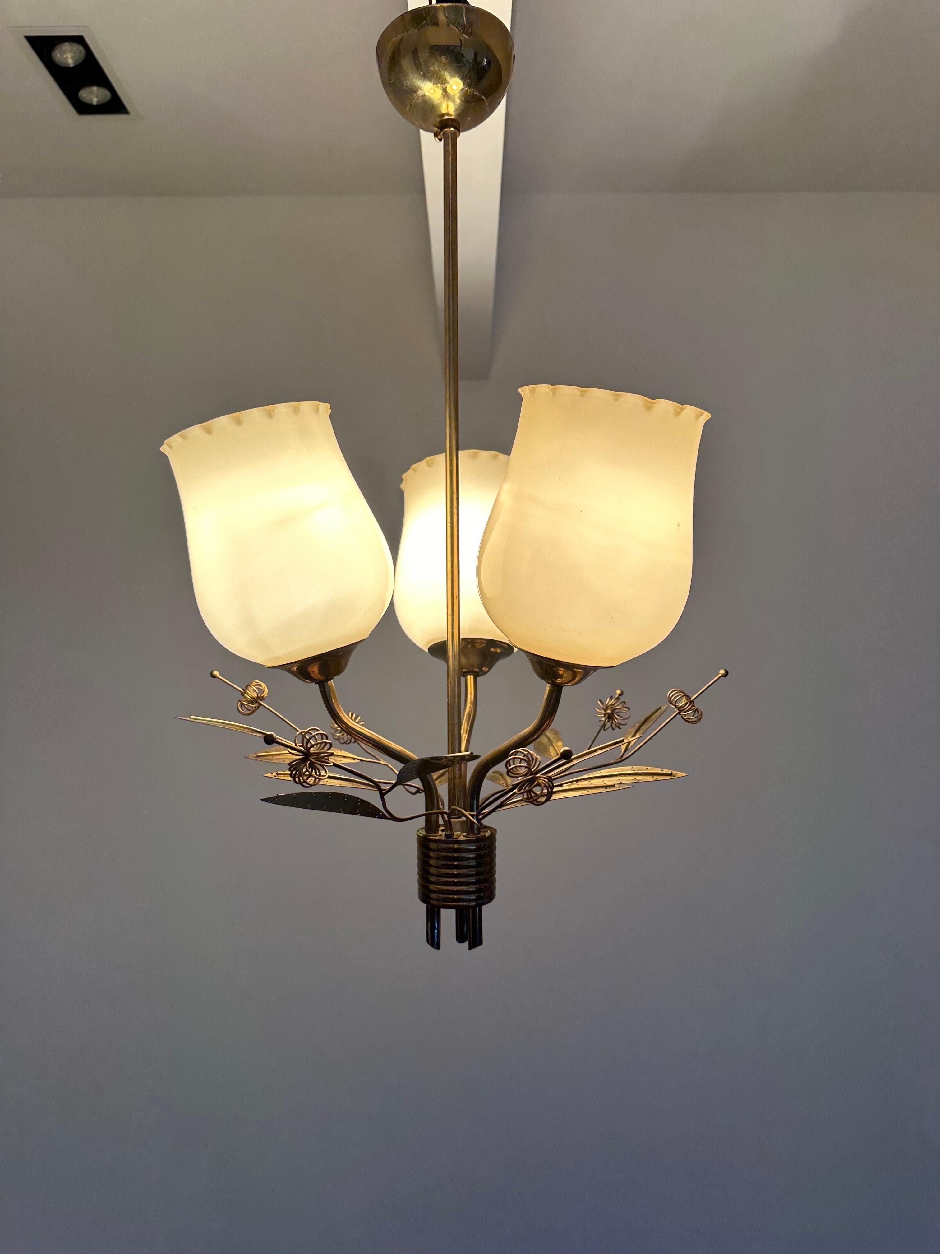 Itsu Ceiling Pendant, Helsinki Finland, Mid 20th Century In Good Condition For Sale In Espoo, FI