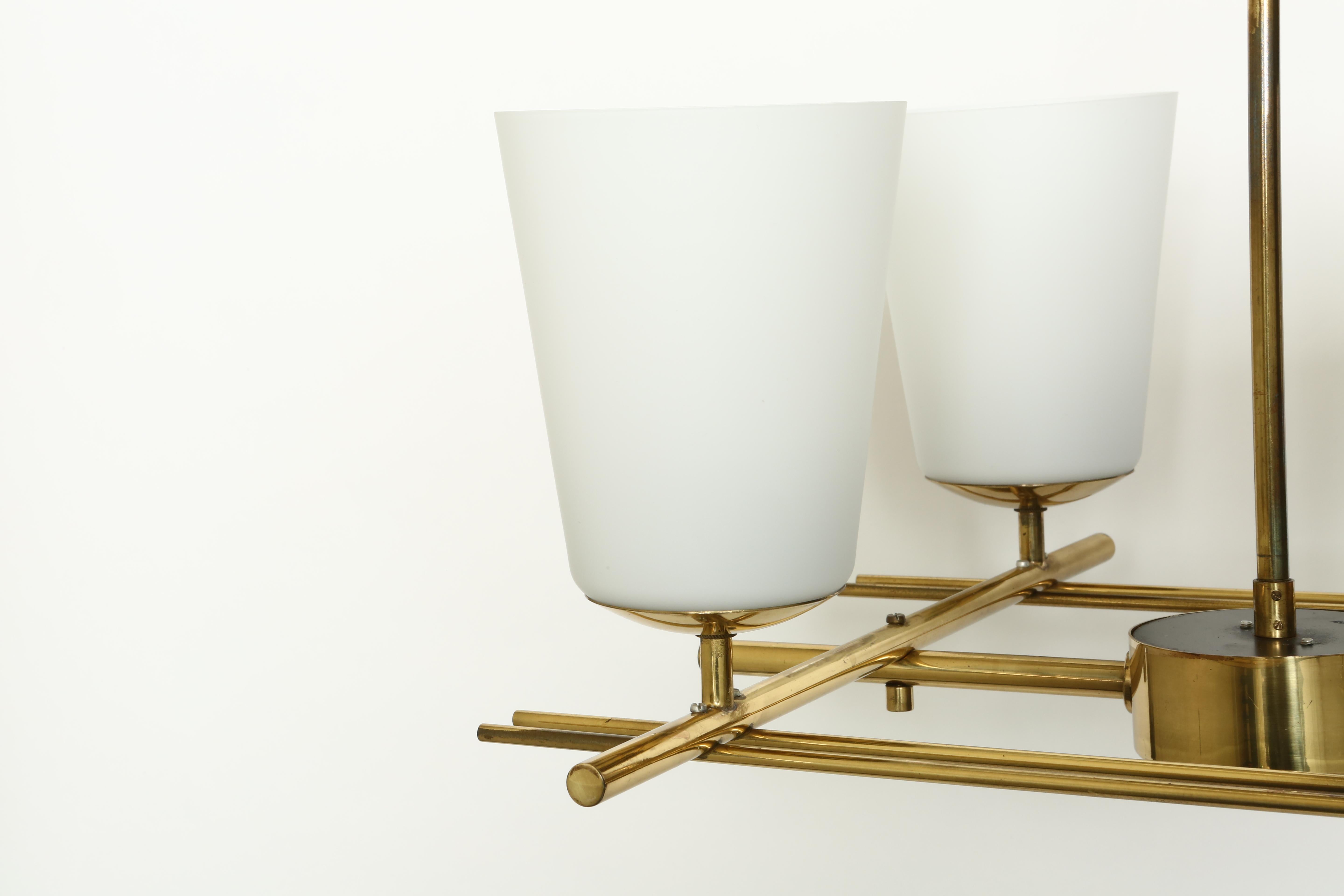 Lustre Itsu en laiton, Finlande, années 1960 en vente 6