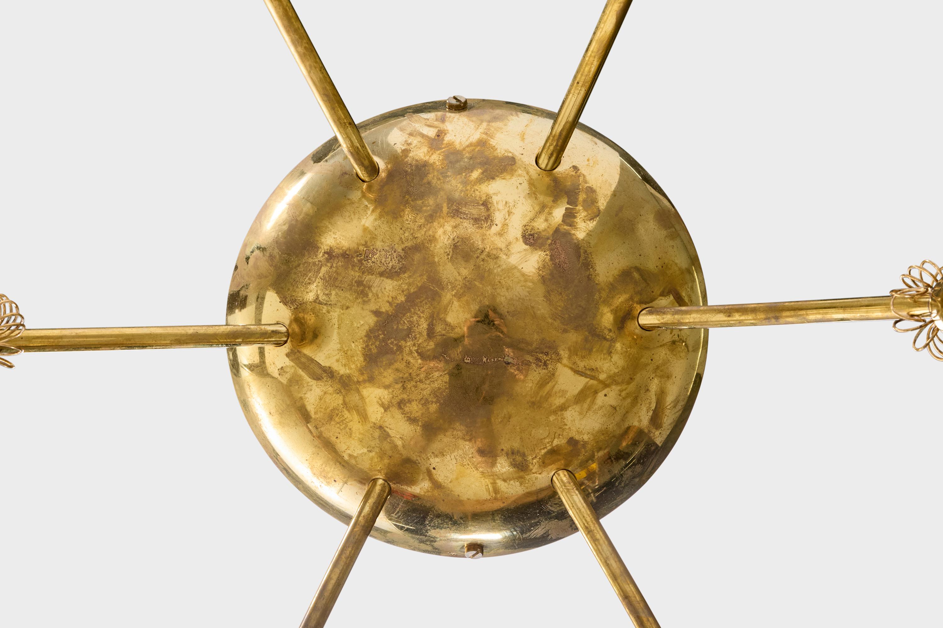 Itsu, monture affleurante, laiton, verre, Finlande, années 1950 en vente 2