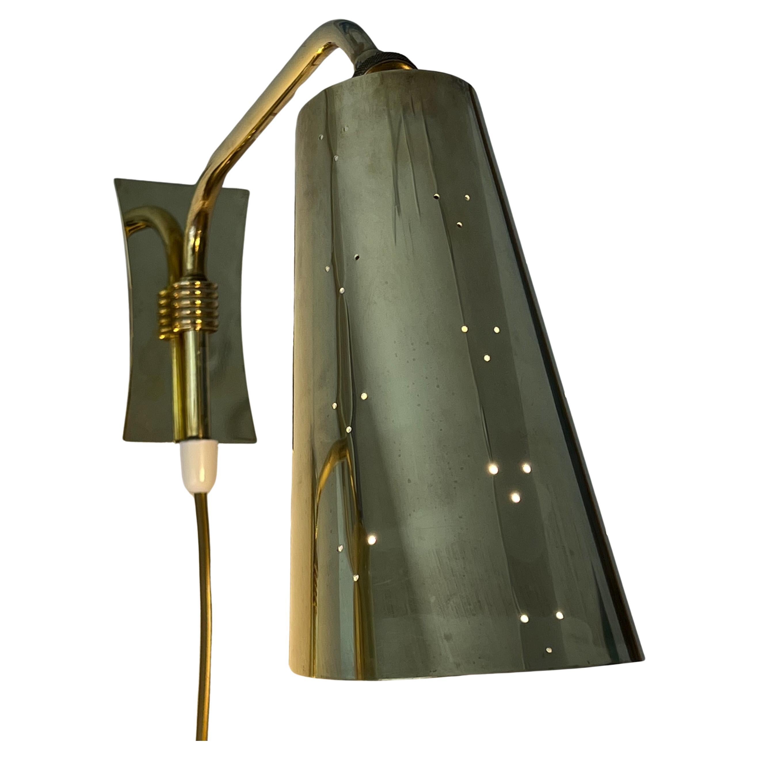 Itsu Oy - Brass Wall Lights - 1950`s For Sale