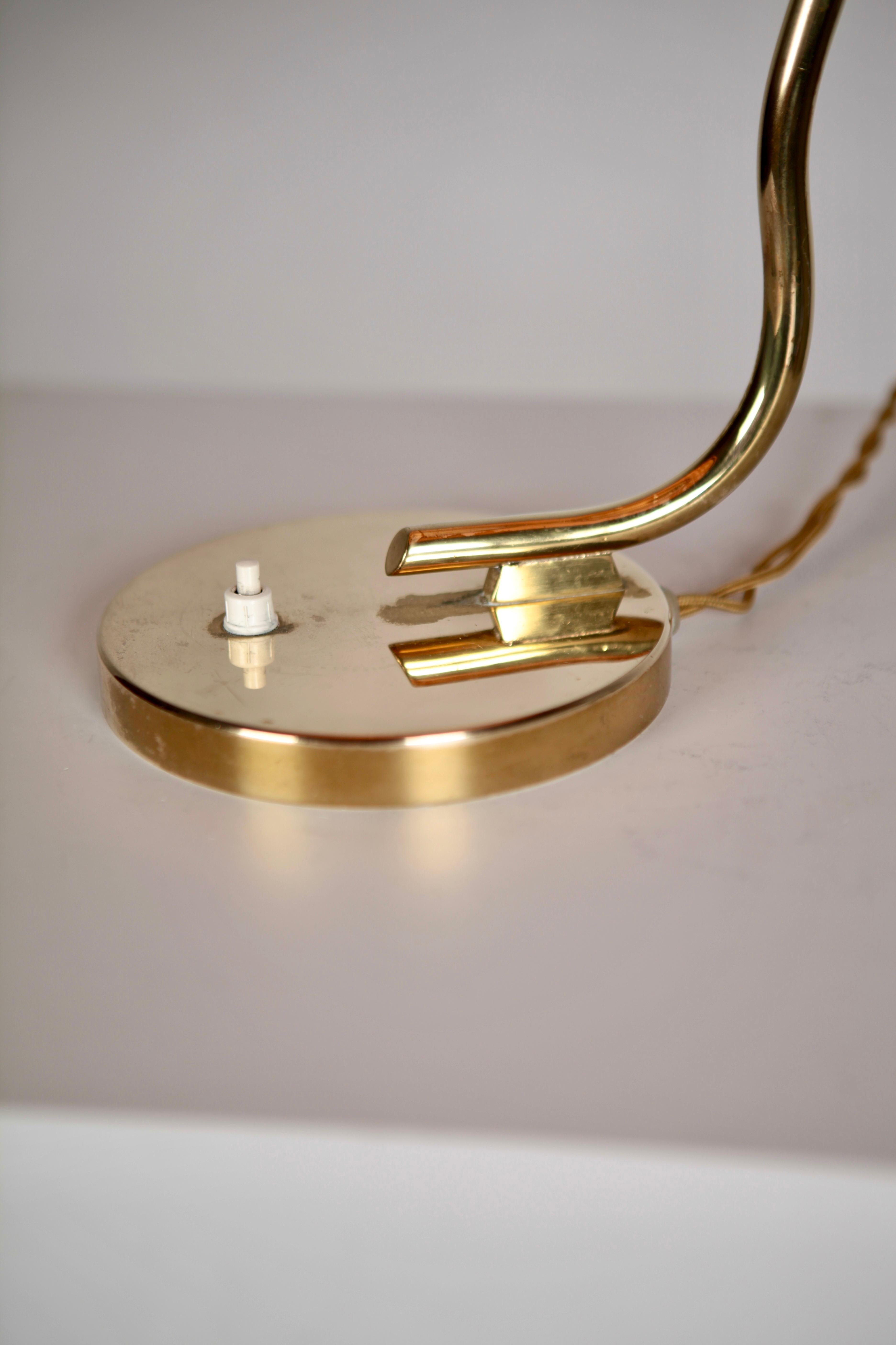 Brass Itsu, Scandinavian Modern Table Lamp, Finland 1950s