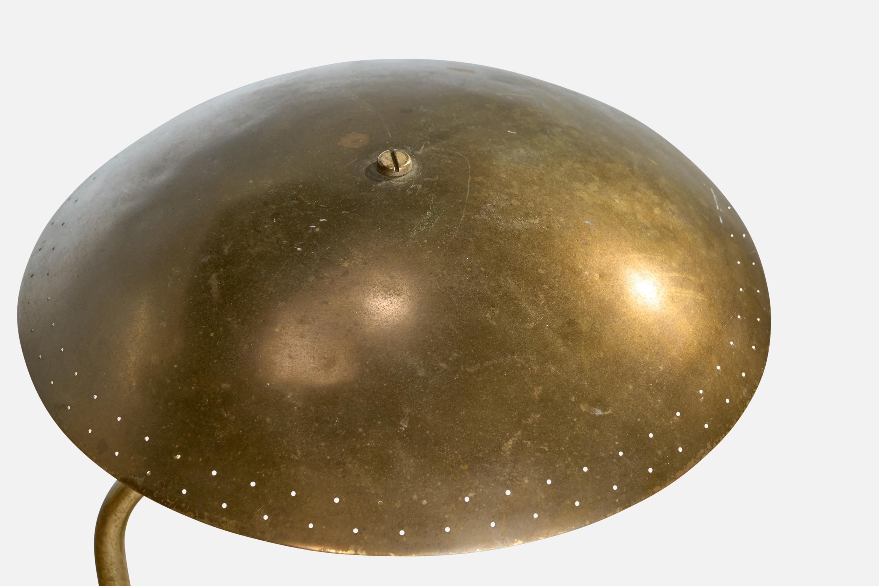 18th Century and Earlier Itsu, Table Lamp, Brass, Finland, 1950s For Sale
