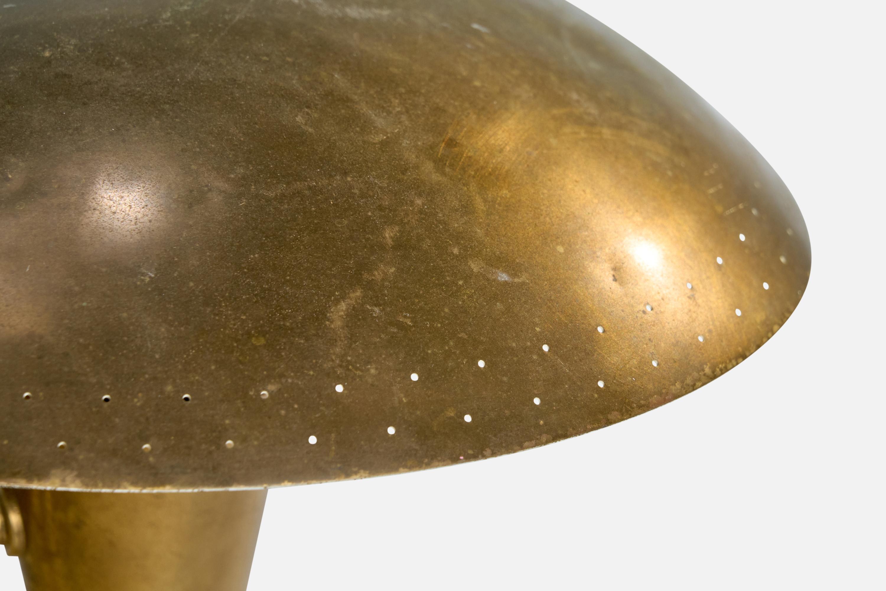 Itsu, Table Lamp, Brass, Finland, 1950s For Sale 1