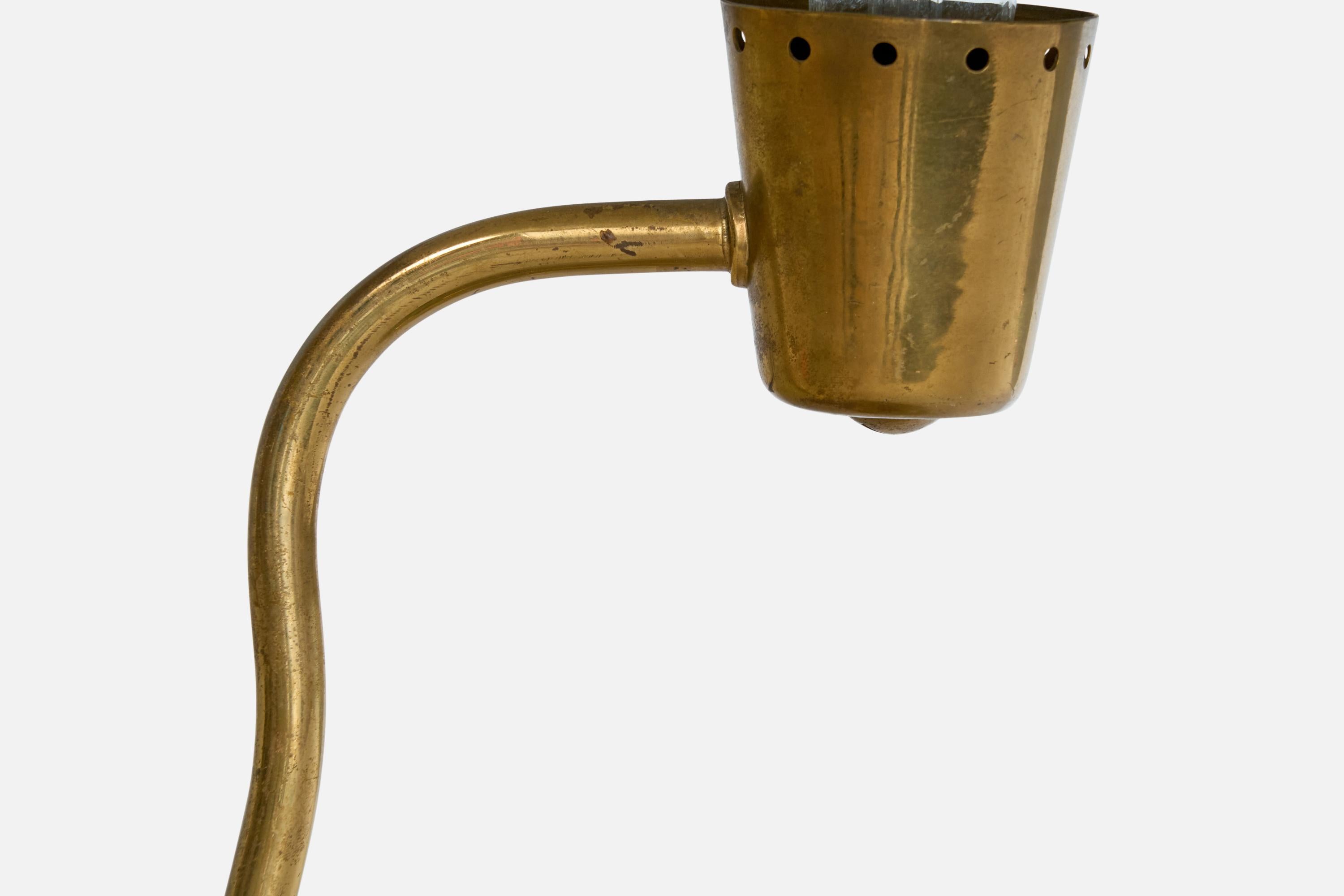 Itsu, Table Lamp, Brass, Finland, 1950s For Sale 2