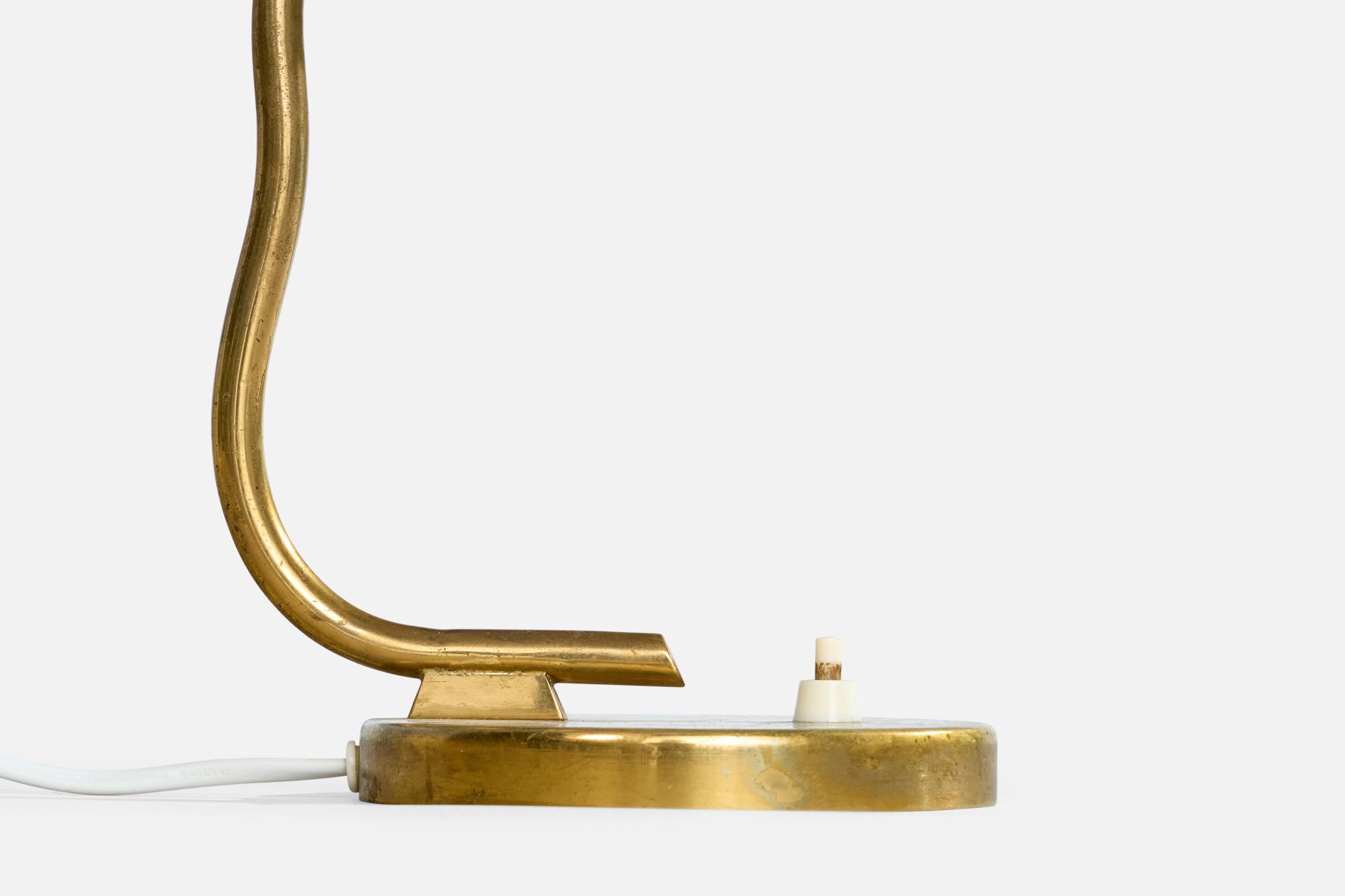 Itsu, Table Lamp, Brass, Finland, 1950s For Sale 3