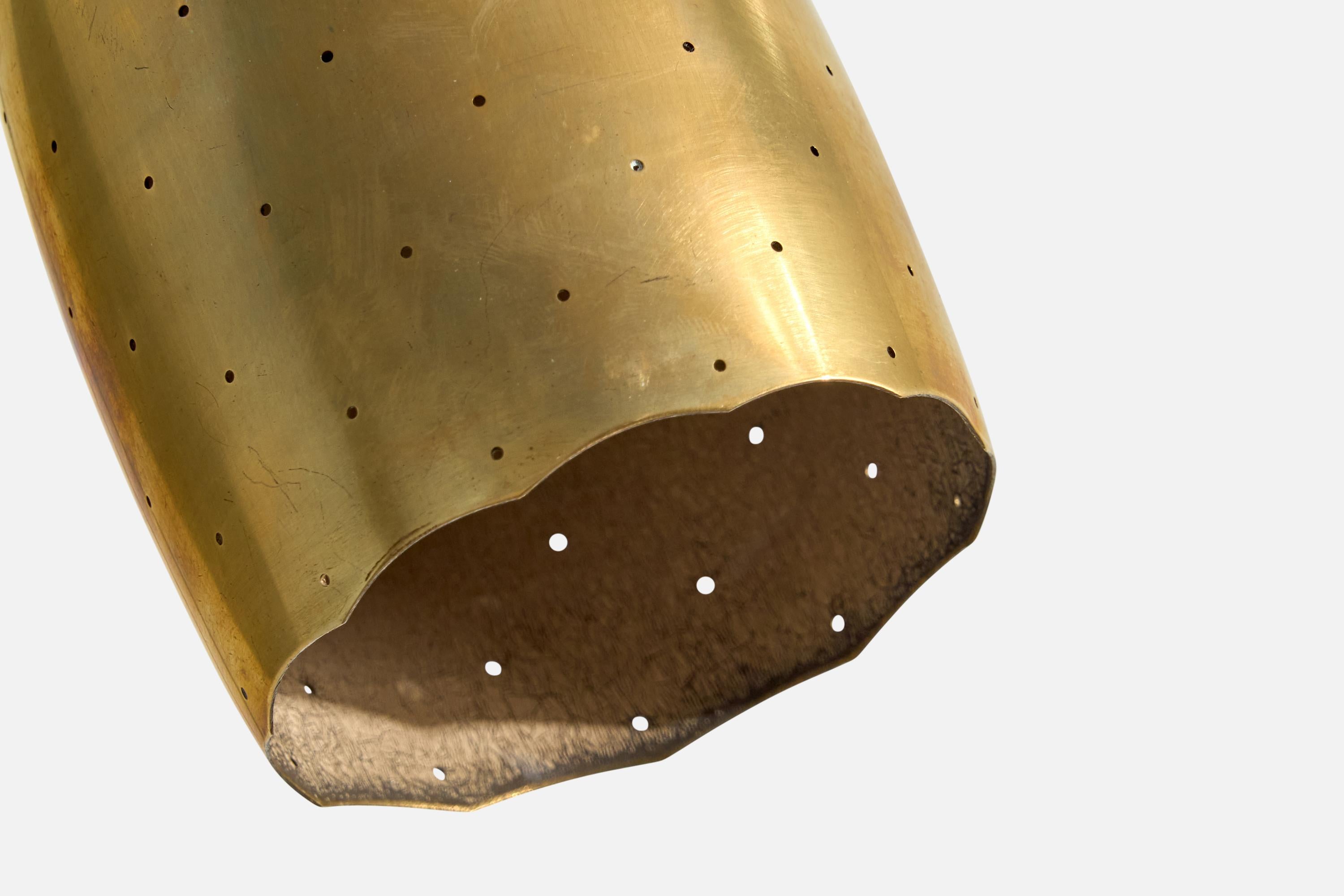 Itsu, Wall Light, Brass, Finland, 1950s For Sale 1