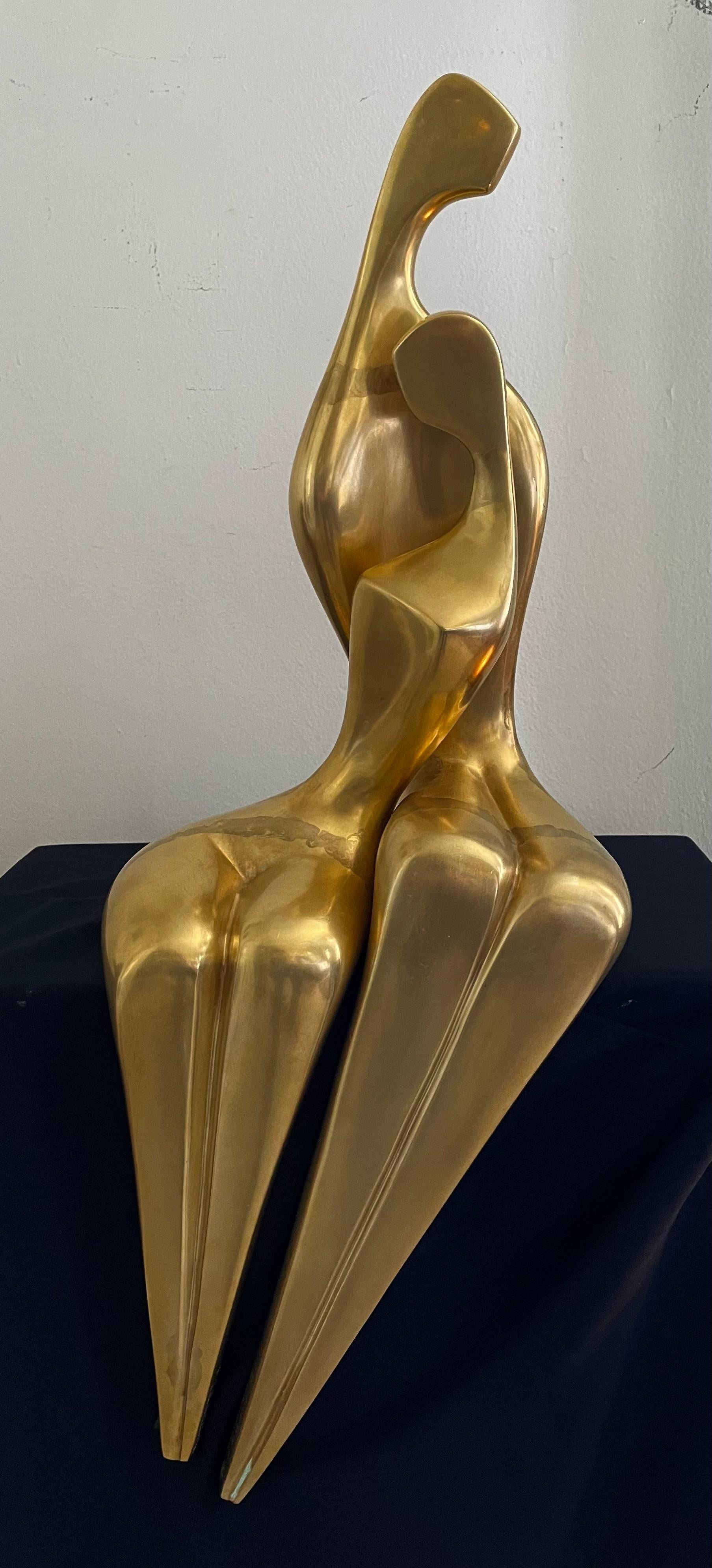 Itzak Benshalom Figurative Sculpture - First Love