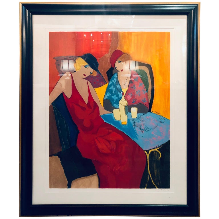 Itzchack Tarkay Serigraph Signed and Numbered in Fine Frame at 1stDibs